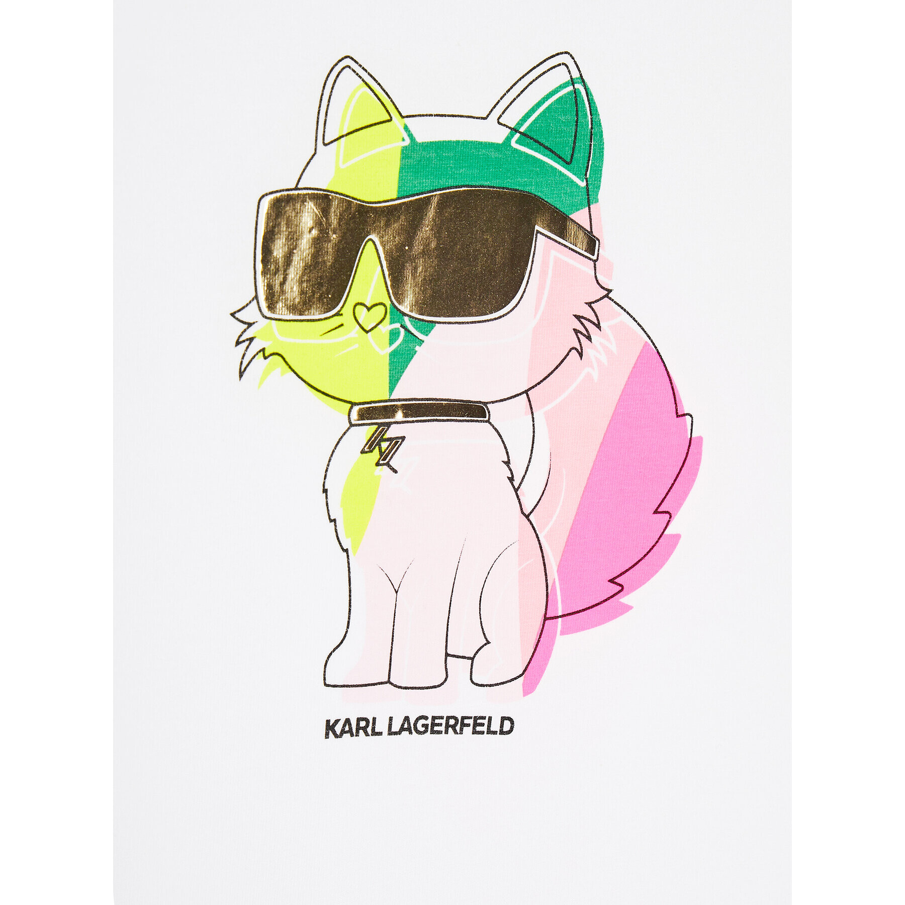 Karl Lagerfeld Kids T-Shirt Z15439 M Bílá Regular Fit - Pepit.cz