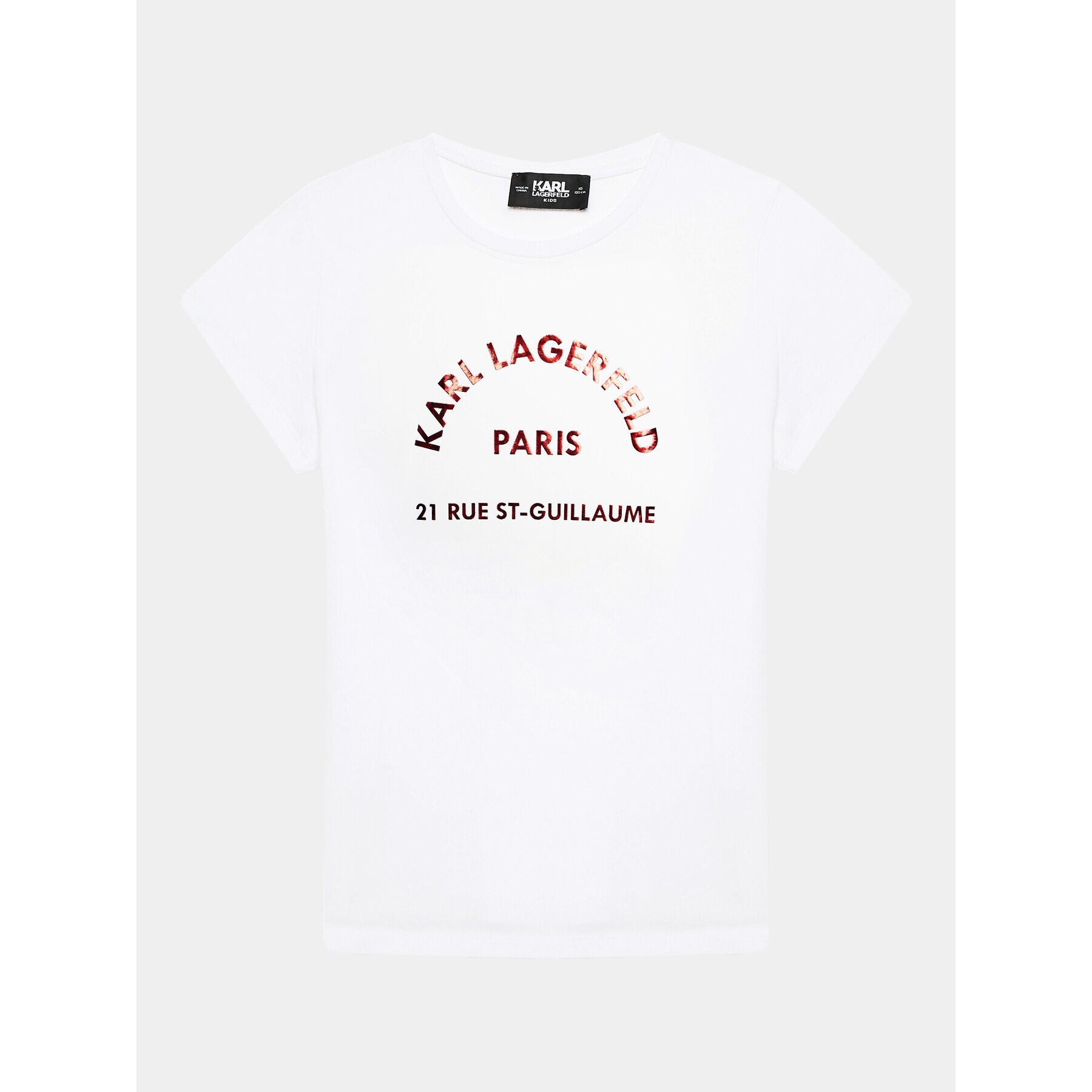 Karl Lagerfeld Kids T-Shirt Z15443 D Bílá Regular Fit - Pepit.cz