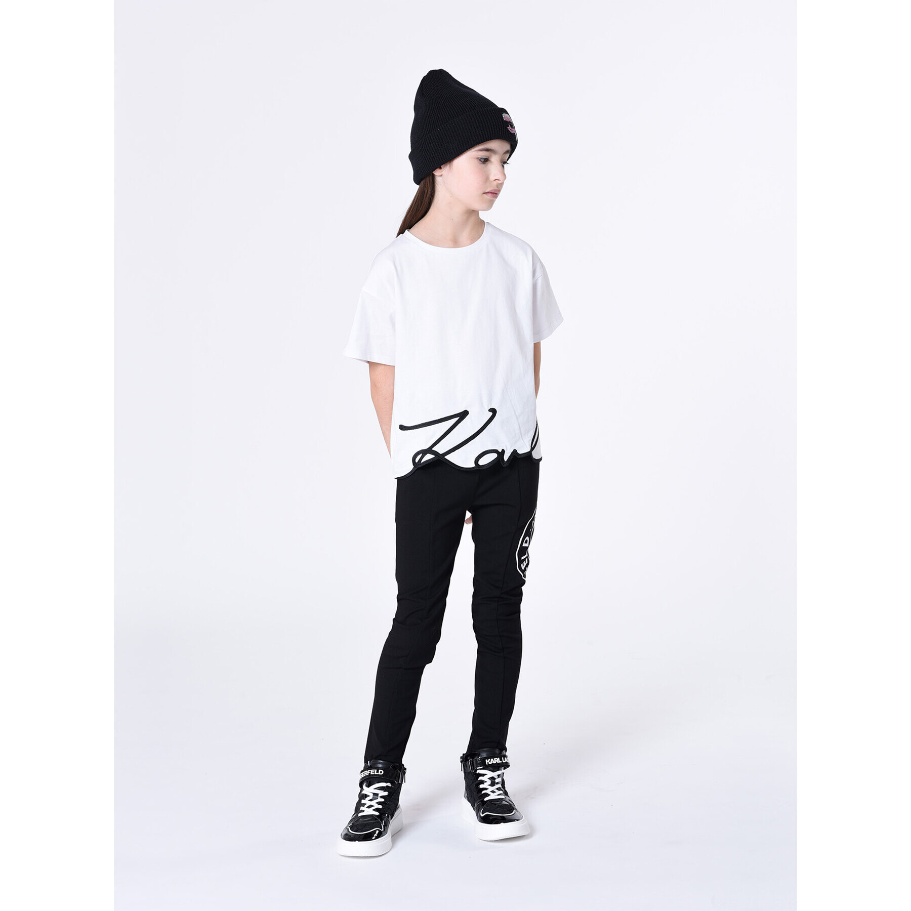 Karl Lagerfeld Kids T-Shirt Z15448 D Bílá Regular Fit - Pepit.cz