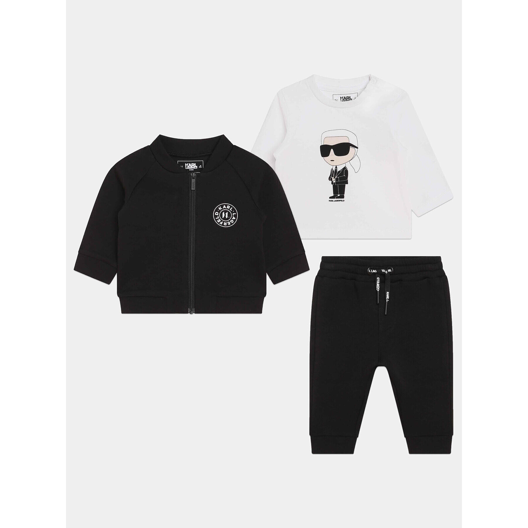 Karl Lagerfeld Kids Tepláková souprava Z98150 M Černá Regular Fit - Pepit.cz