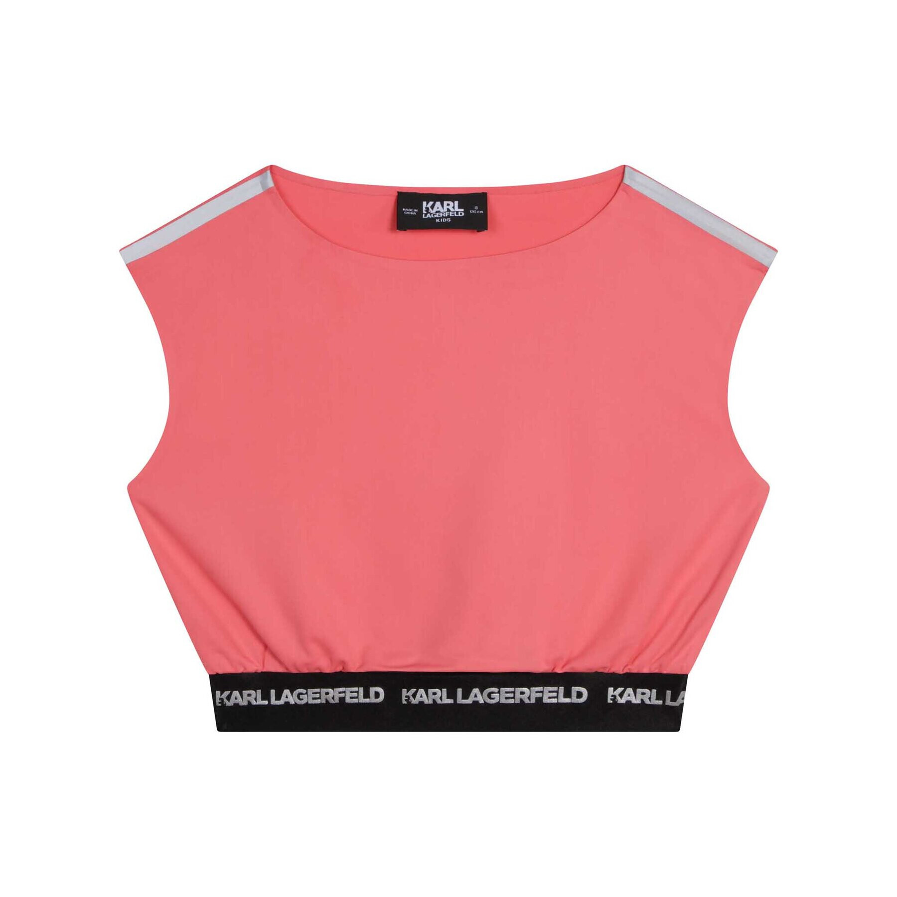 Karl Lagerfeld Kids Top Z15410 M Červená Regular Fit - Pepit.cz