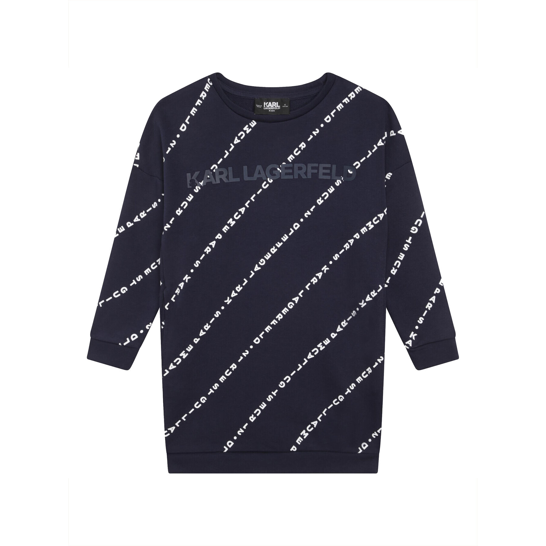 Karl Lagerfeld Kids Úpletové šaty Z12219 D Tmavomodrá Regular Fit - Pepit.cz