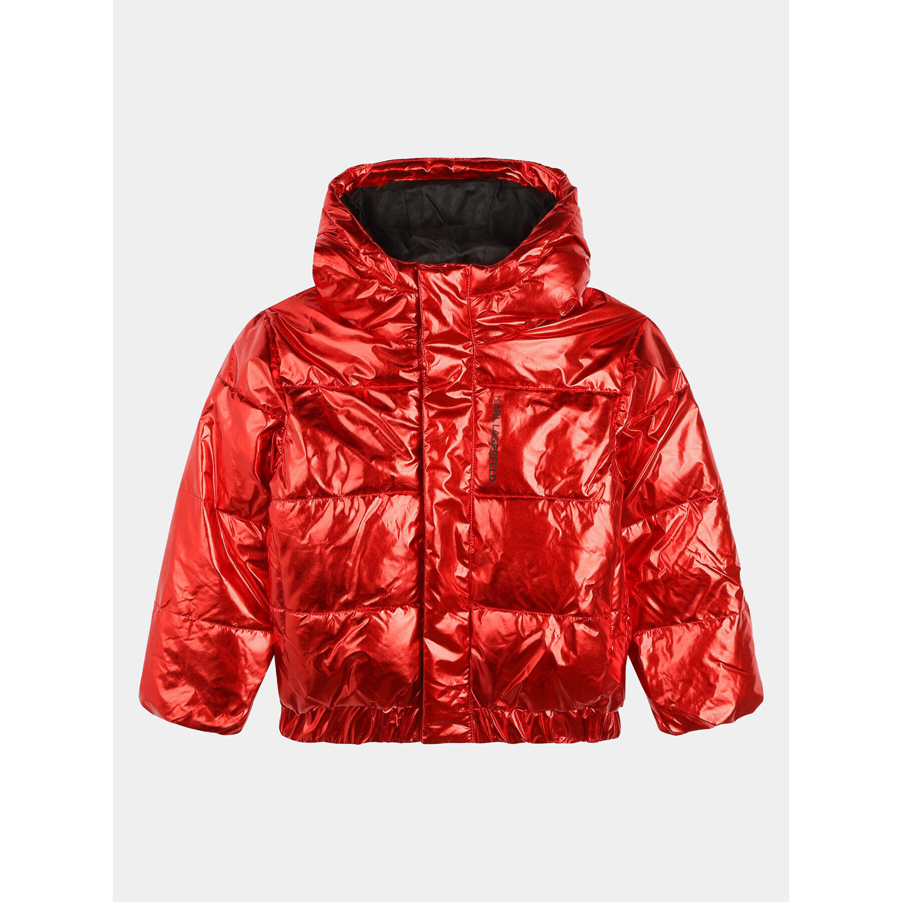 Karl Lagerfeld Kids Vatovaná bunda Z16165 M Červená Regular Fit - Pepit.cz