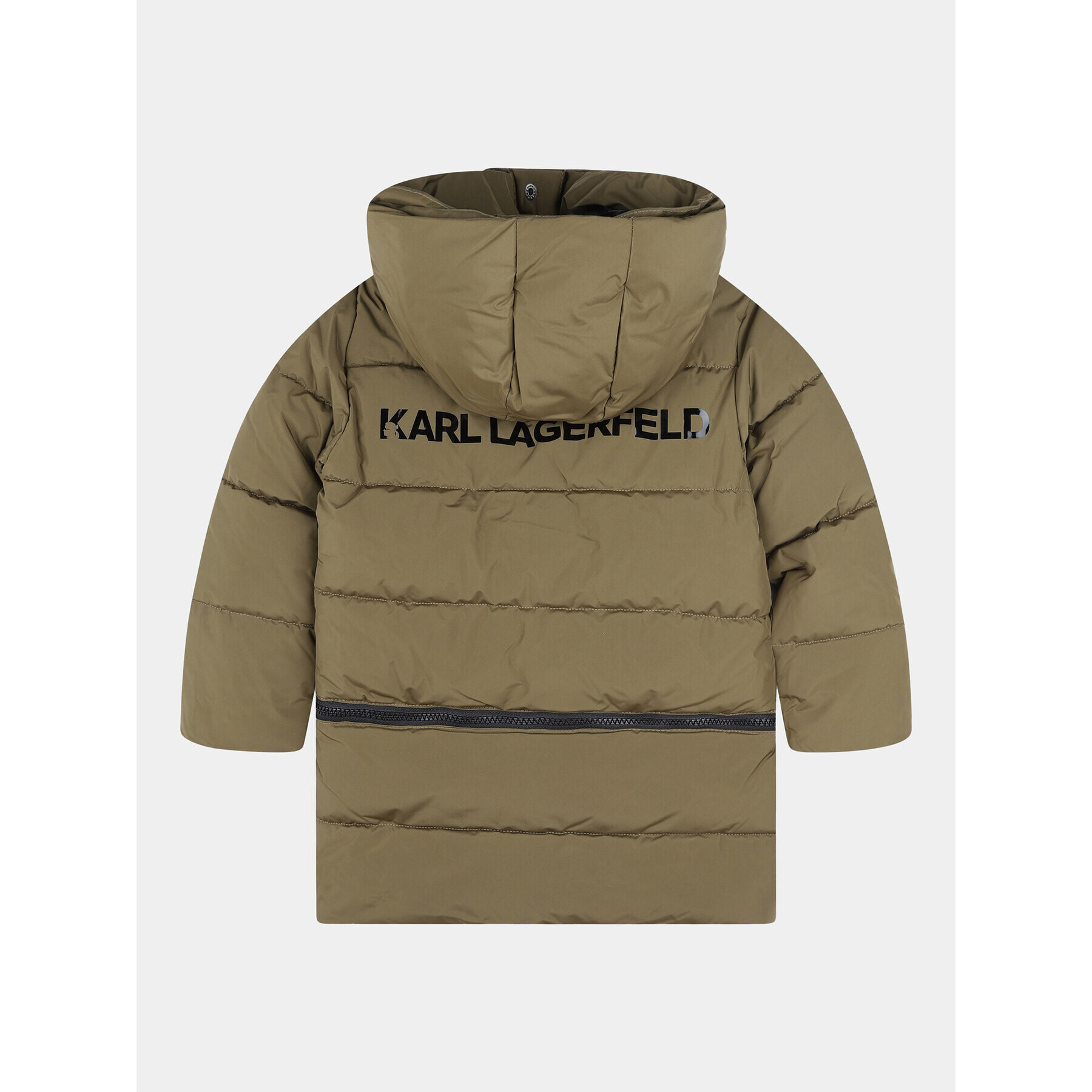 Karl Lagerfeld Kids Vatovaná bunda Z16167 D Khaki Regular Fit - Pepit.cz