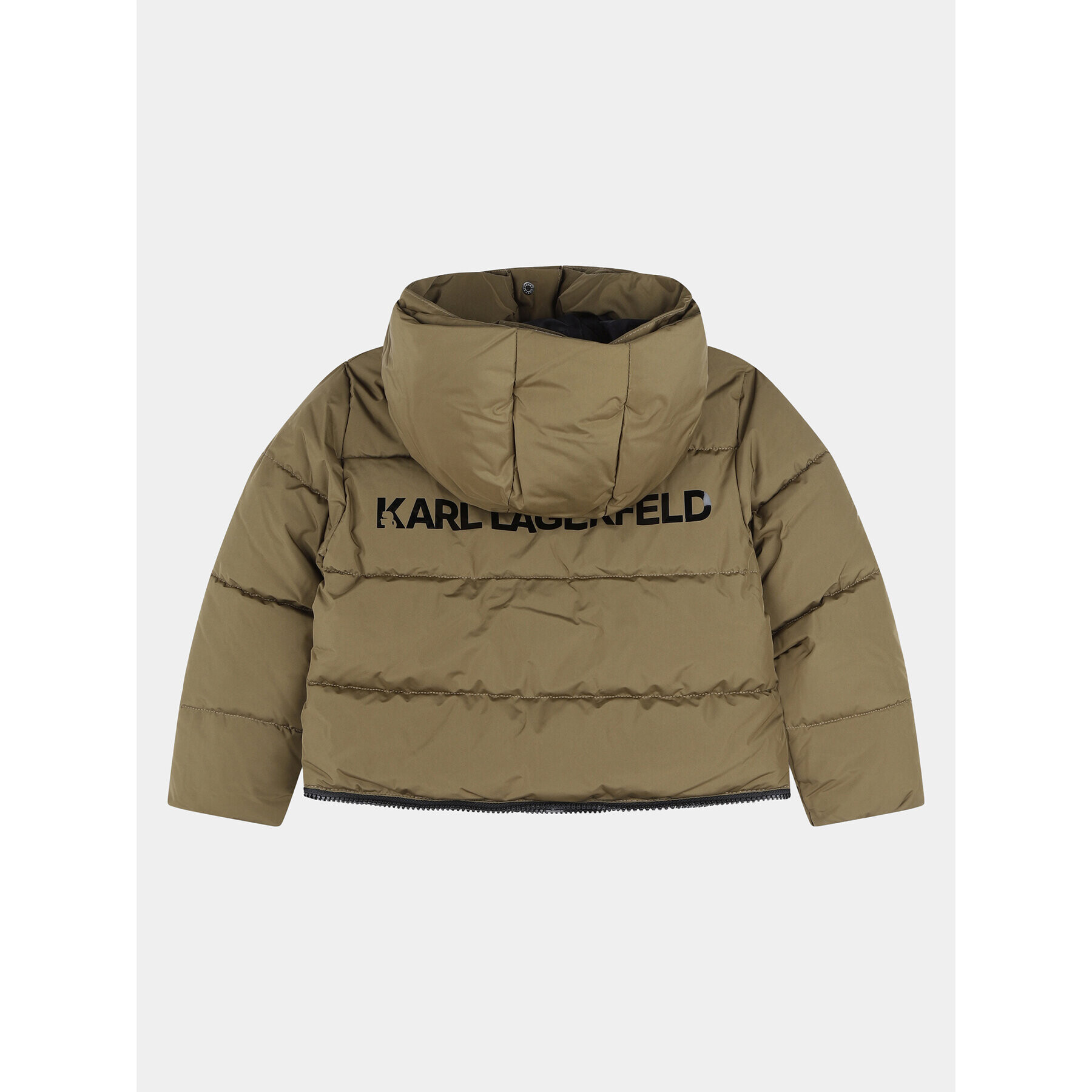 Karl Lagerfeld Kids Vatovaná bunda Z16167 D Khaki Regular Fit - Pepit.cz