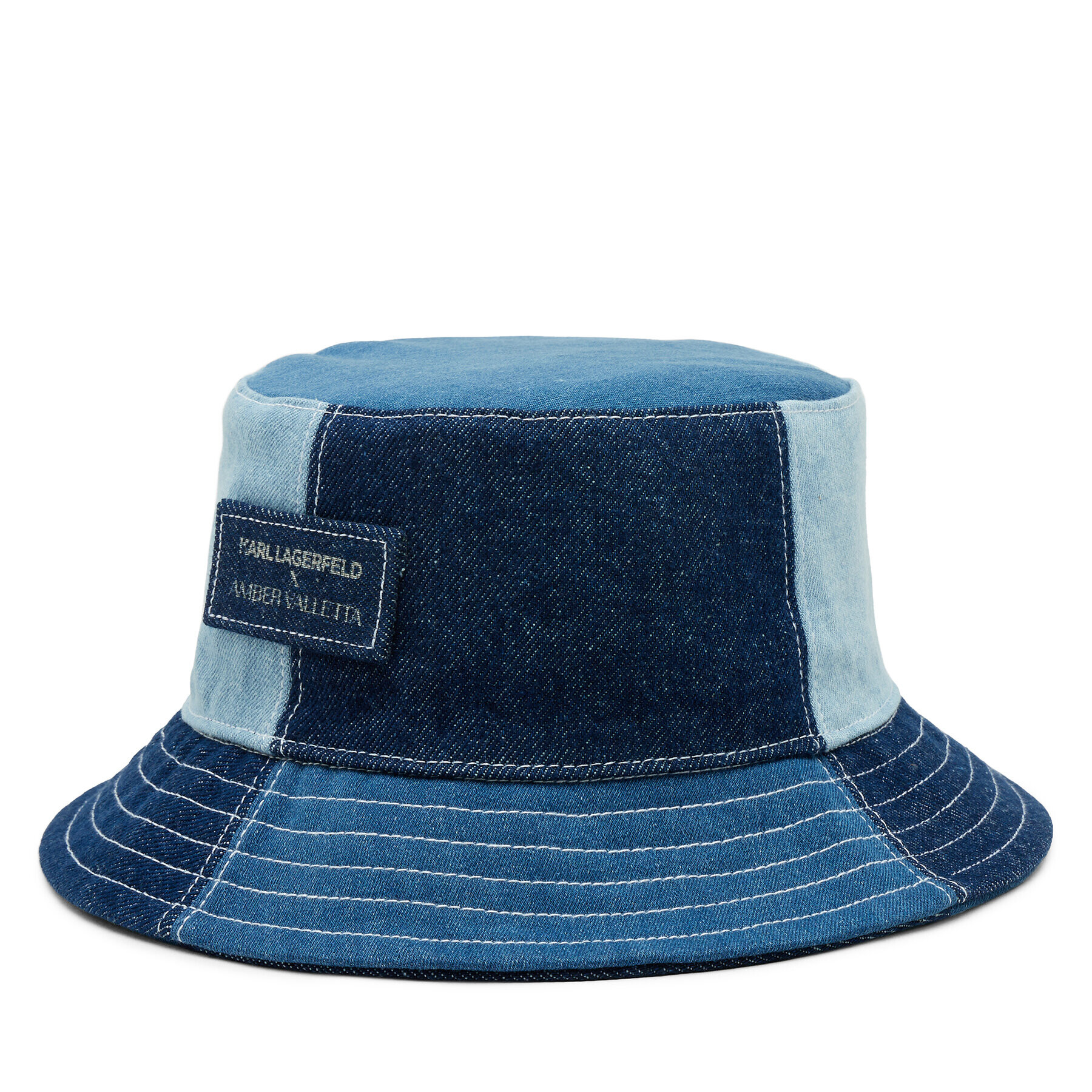 KARL LAGERFELD Klobouk bucket hat 231W3404 Modrá - Pepit.cz