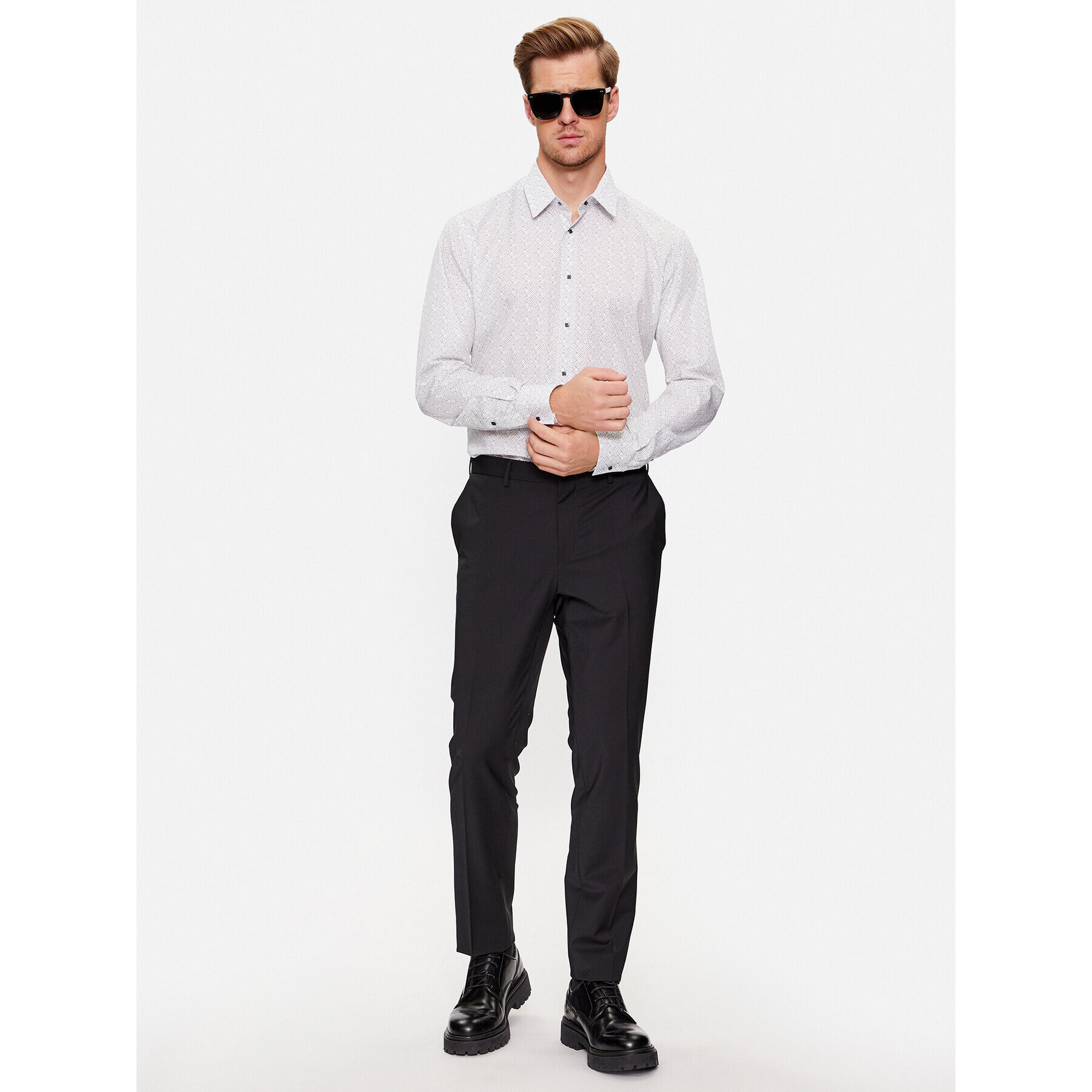 KARL LAGERFELD Košile 605000 534685 Bílá Modern Fit - Pepit.cz