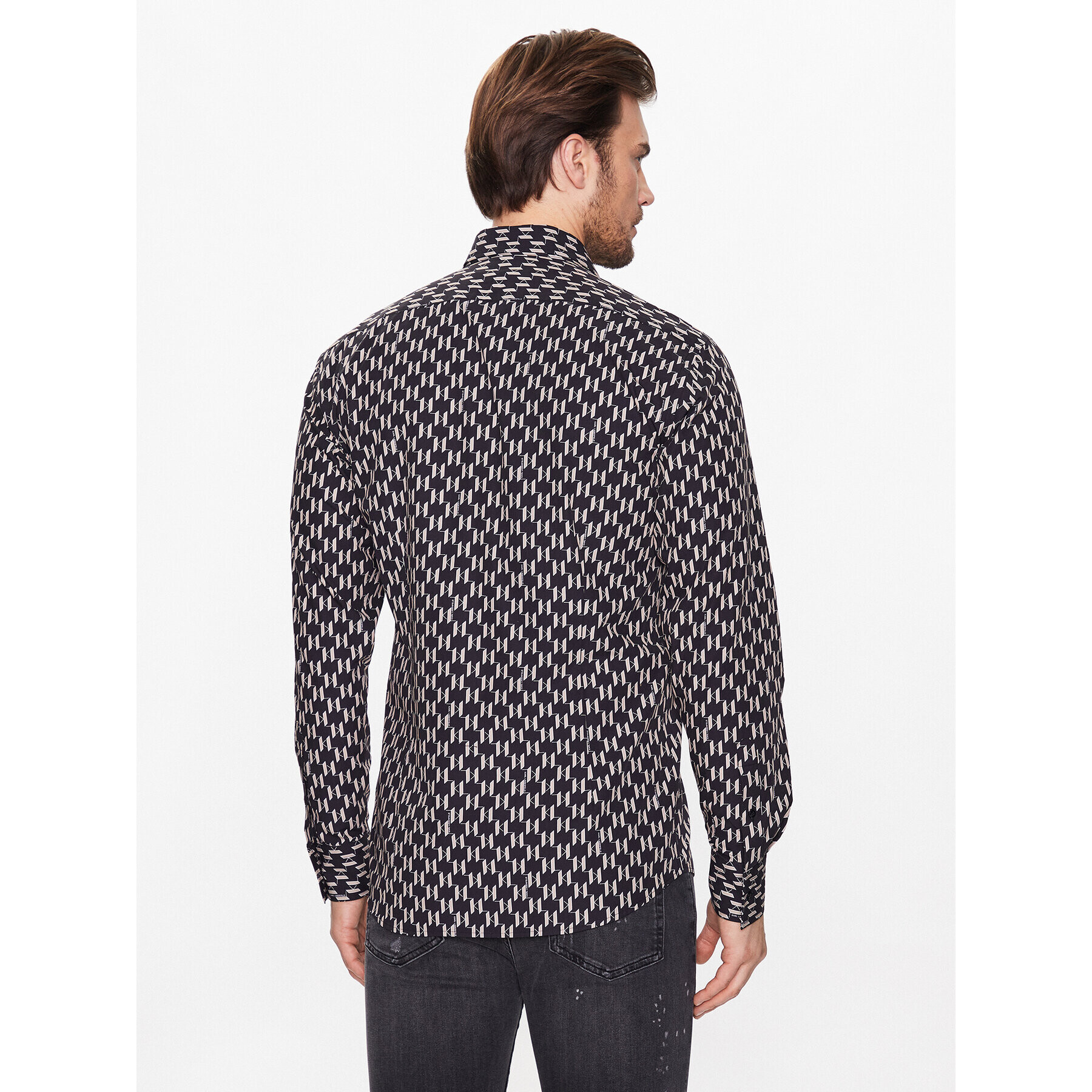 KARL LAGERFELD Košile 605003 532695 Černá Slim Fit - Pepit.cz