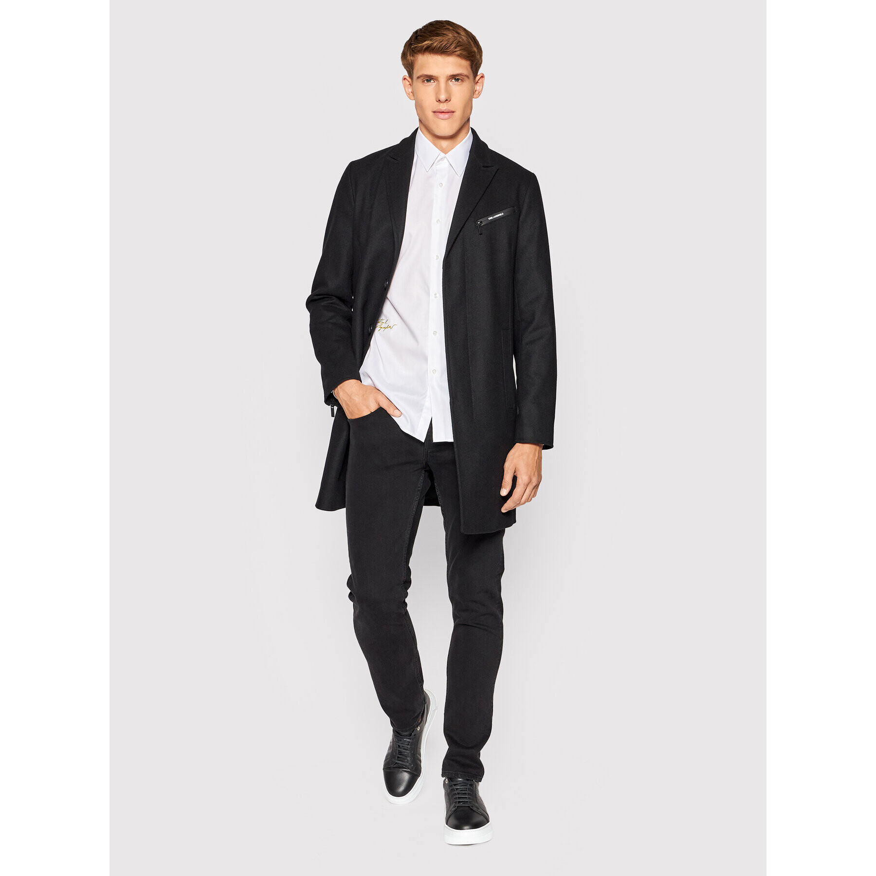 KARL LAGERFELD Košile 605081 523699 Bílá Modern Fit - Pepit.cz