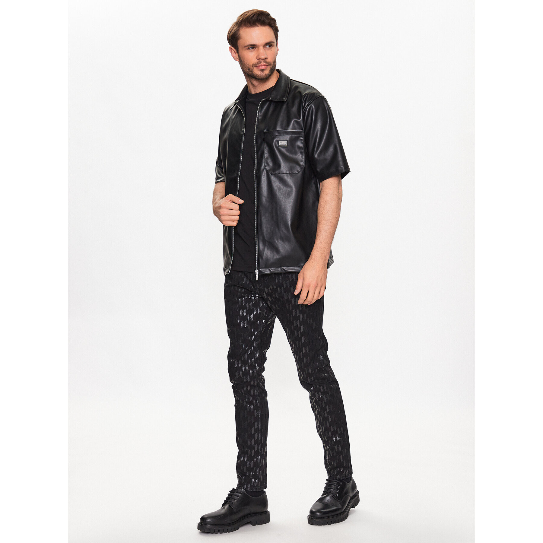 KARL LAGERFELD Košile 605931 532567 Černá Regular Fit - Pepit.cz