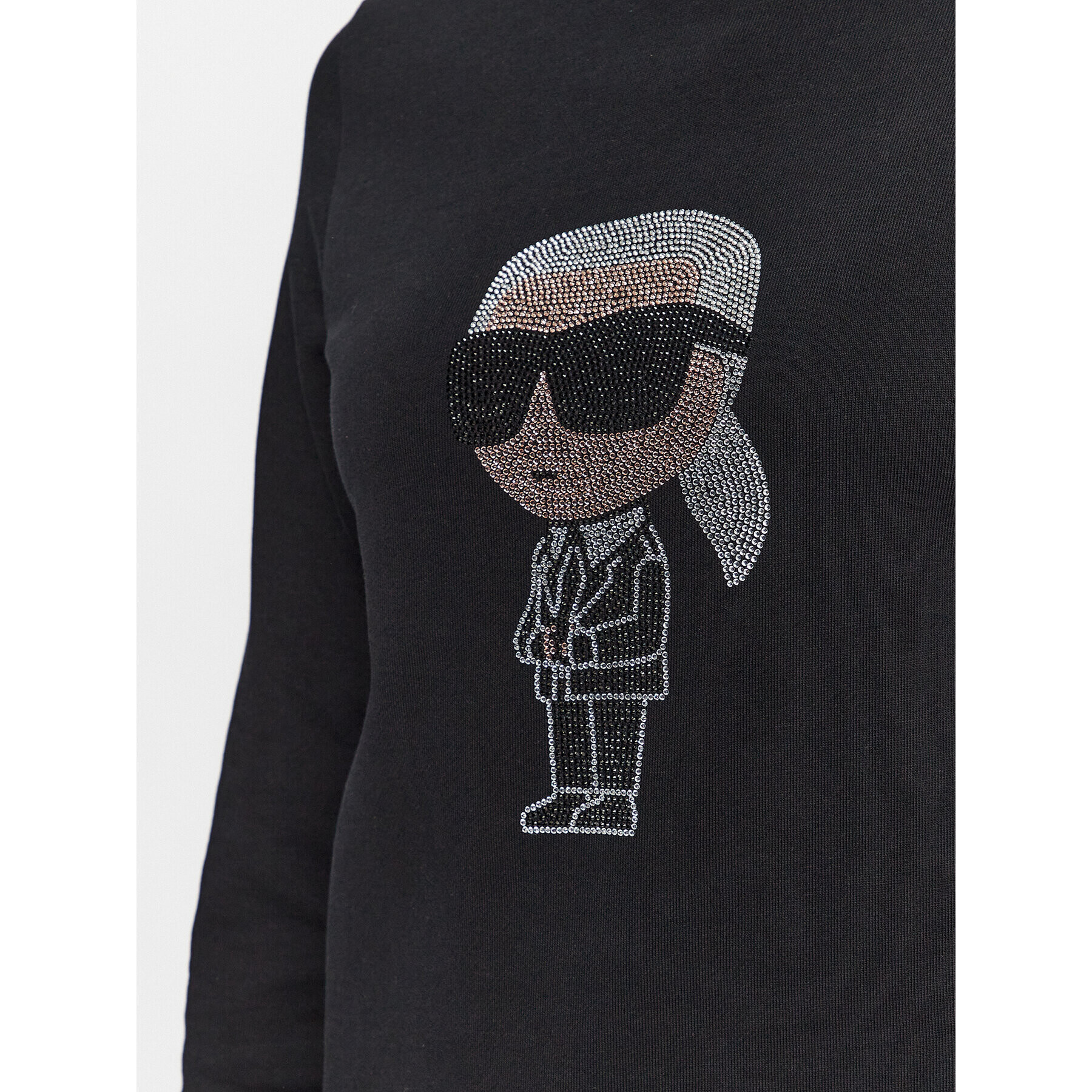 KARL LAGERFELD Mikina 230W1870 Černá Regular Fit - Pepit.cz