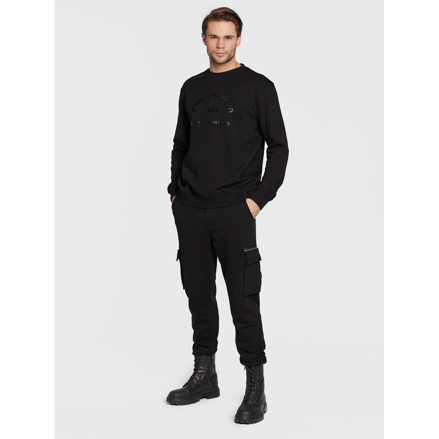 KARL LAGERFELD Mikina 705034 524910 Černá Regular Fit - Pepit.cz