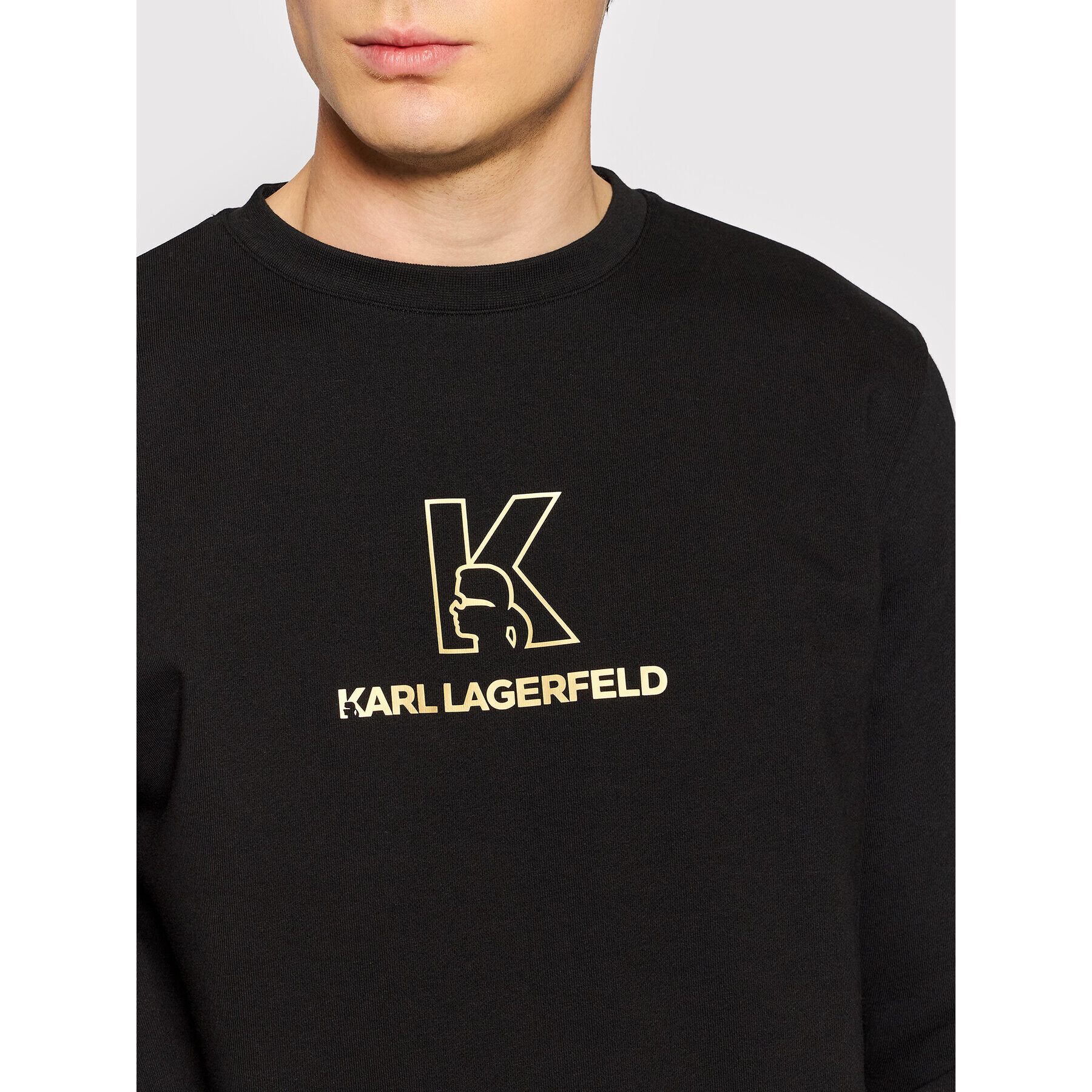 KARL LAGERFELD Mikina 705035 512910 Černá Regular Fit - Pepit.cz