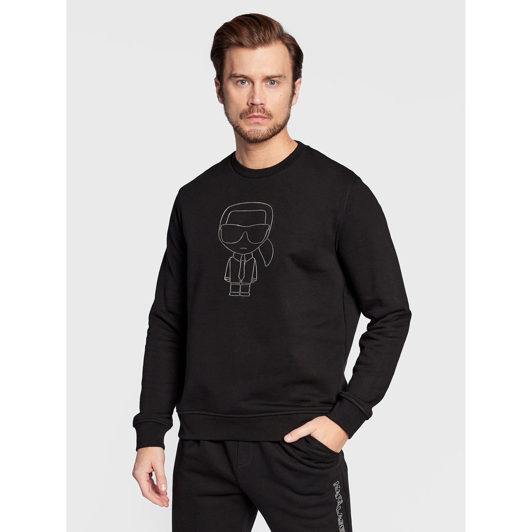 KARL LAGERFELD Mikina 705043 524910 Černá Regular Fit - Pepit.cz