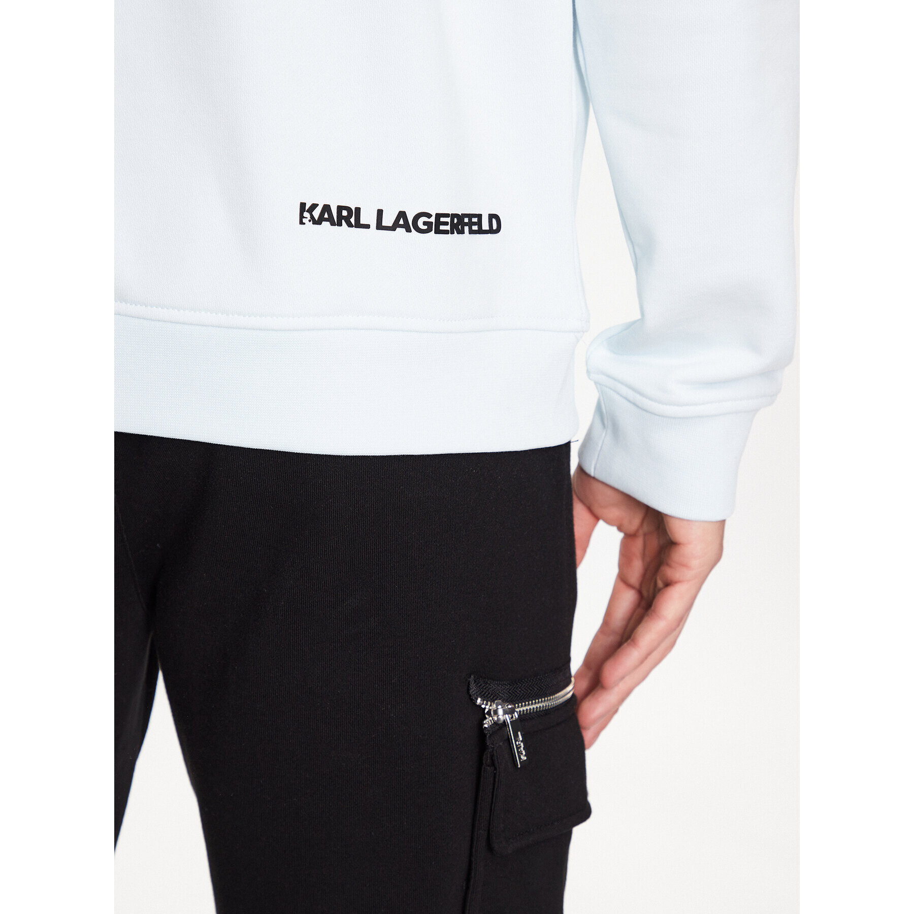 KARL LAGERFELD Mikina 705043 532900 Modrá Regular Fit - Pepit.cz