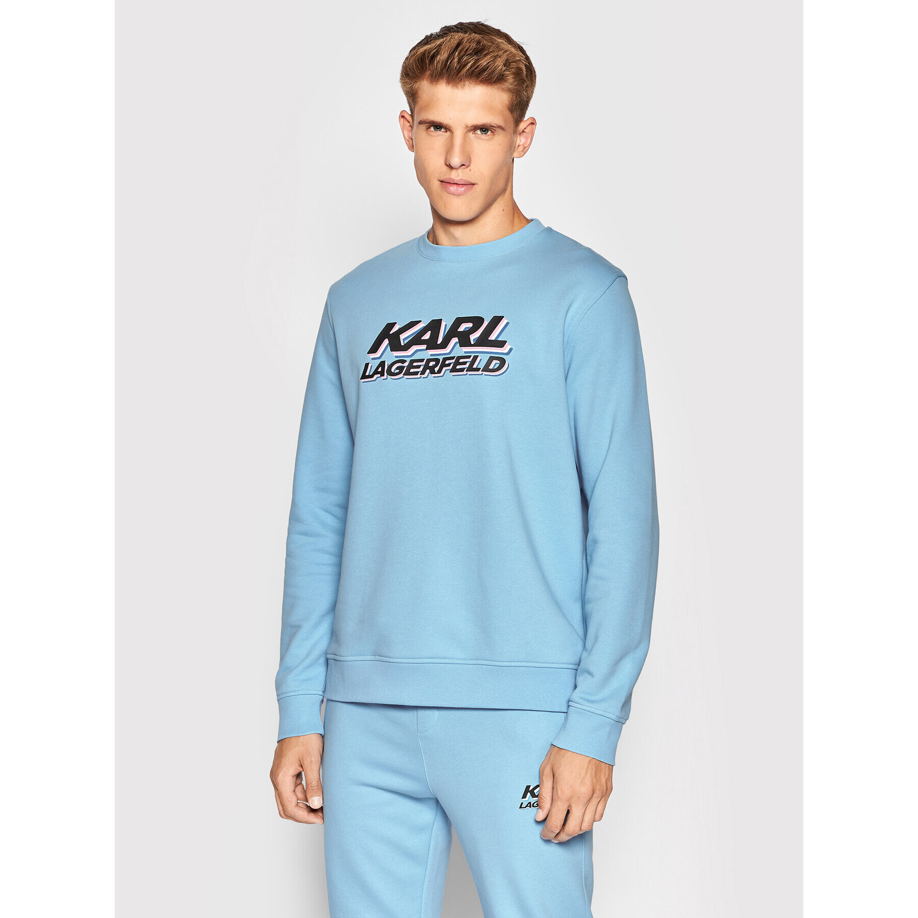 KARL LAGERFELD Mikina 705080 523910 Modrá Regular Fit - Pepit.cz