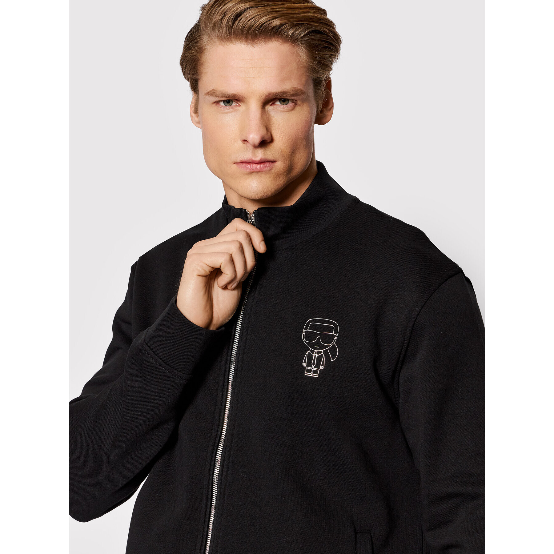 KARL LAGERFELD Mikina 705407 521900 Černá Regular Fit - Pepit.cz