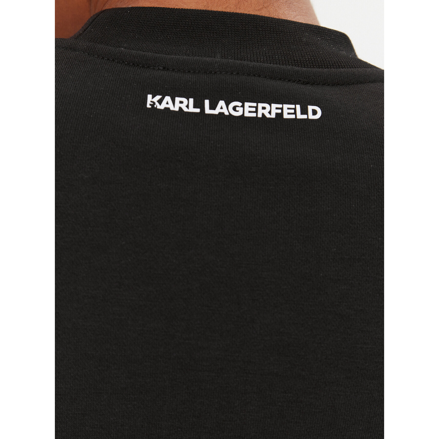 KARL LAGERFELD Mikina Bag 236W1807 Černá Regular Fit - Pepit.cz