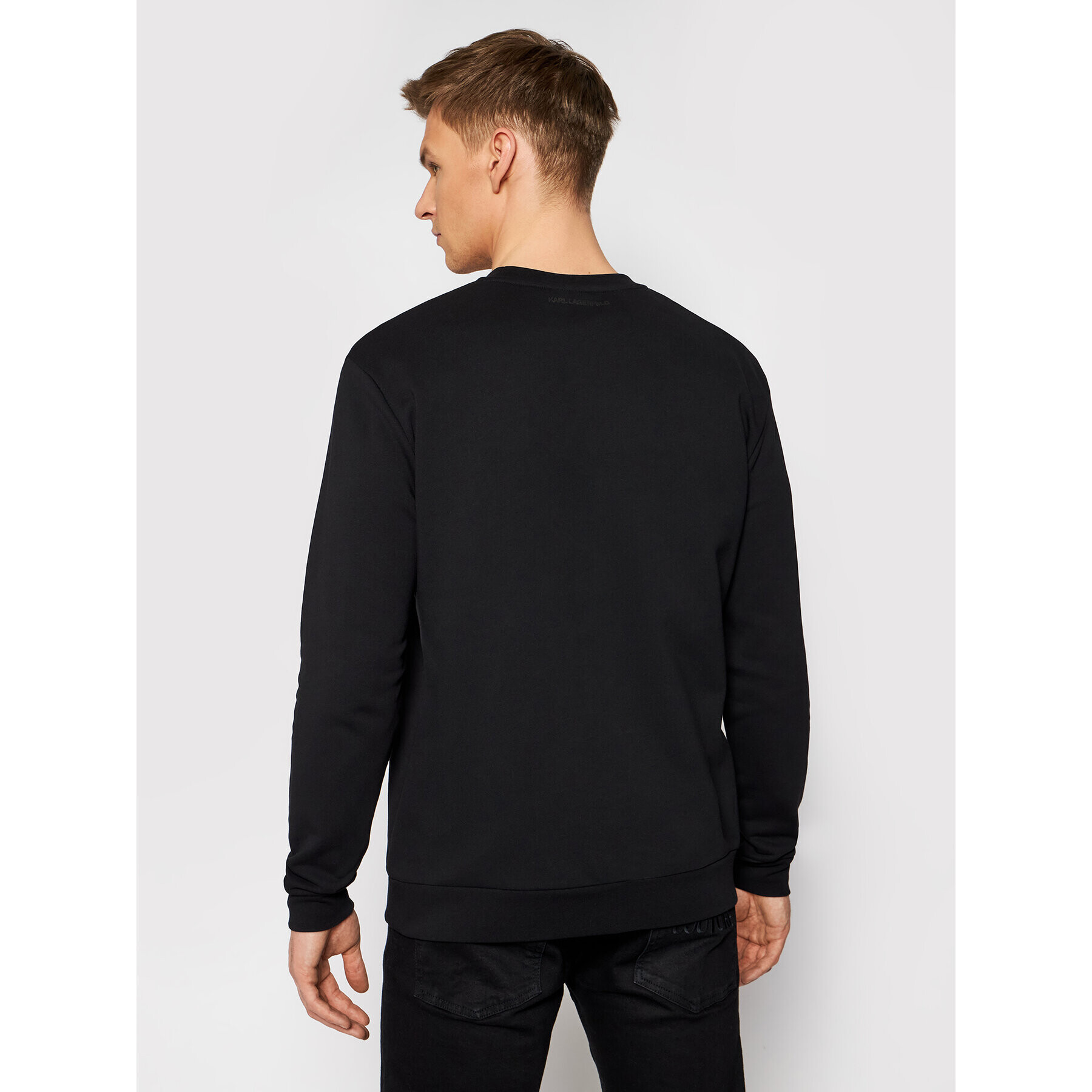 KARL LAGERFELD Mikina Crewneck 705062 511940 Černá Regular Fit - Pepit.cz