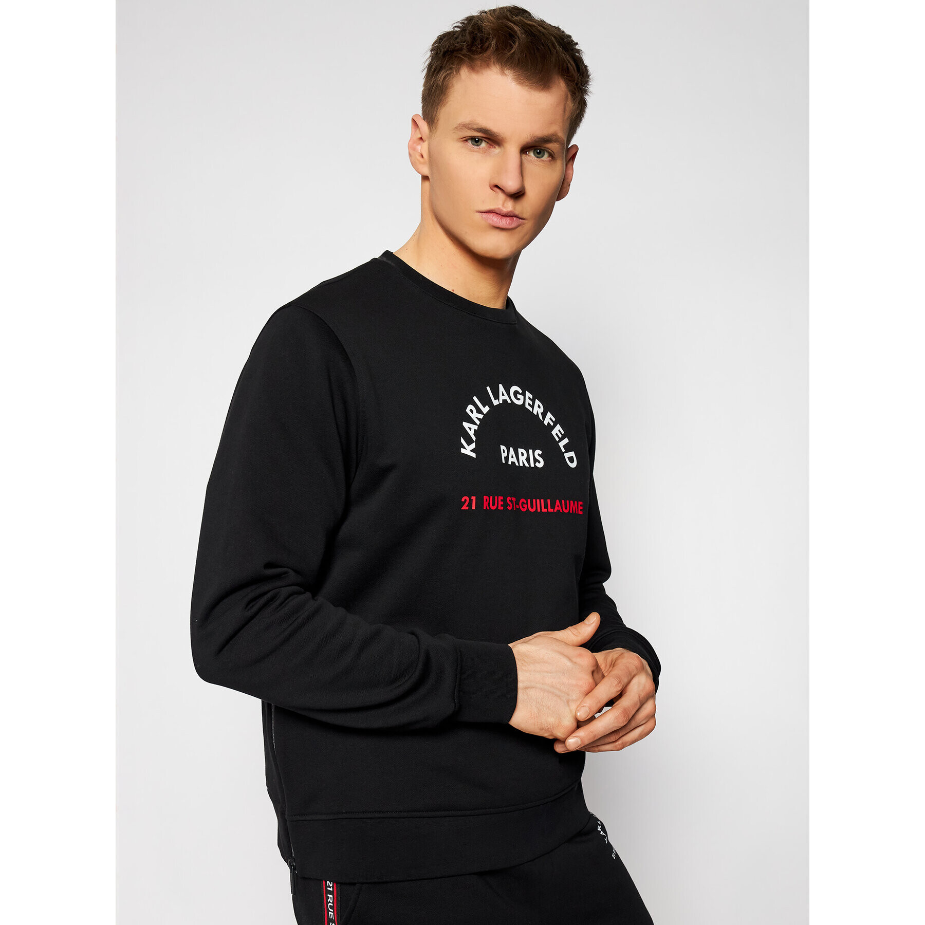 KARL LAGERFELD Mikina Crewneck 705070 511900 Černá Regular Fit - Pepit.cz