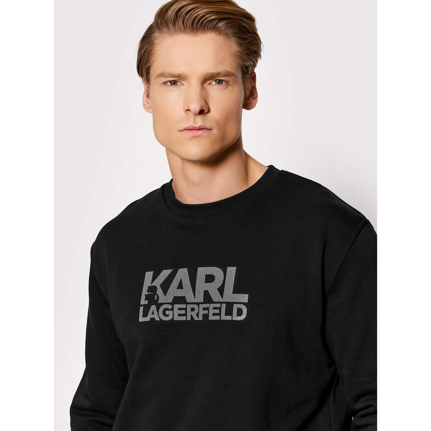 KARL LAGERFELD Mikina Crewneck 705400 521900 Černá Regular Fit - Pepit.cz