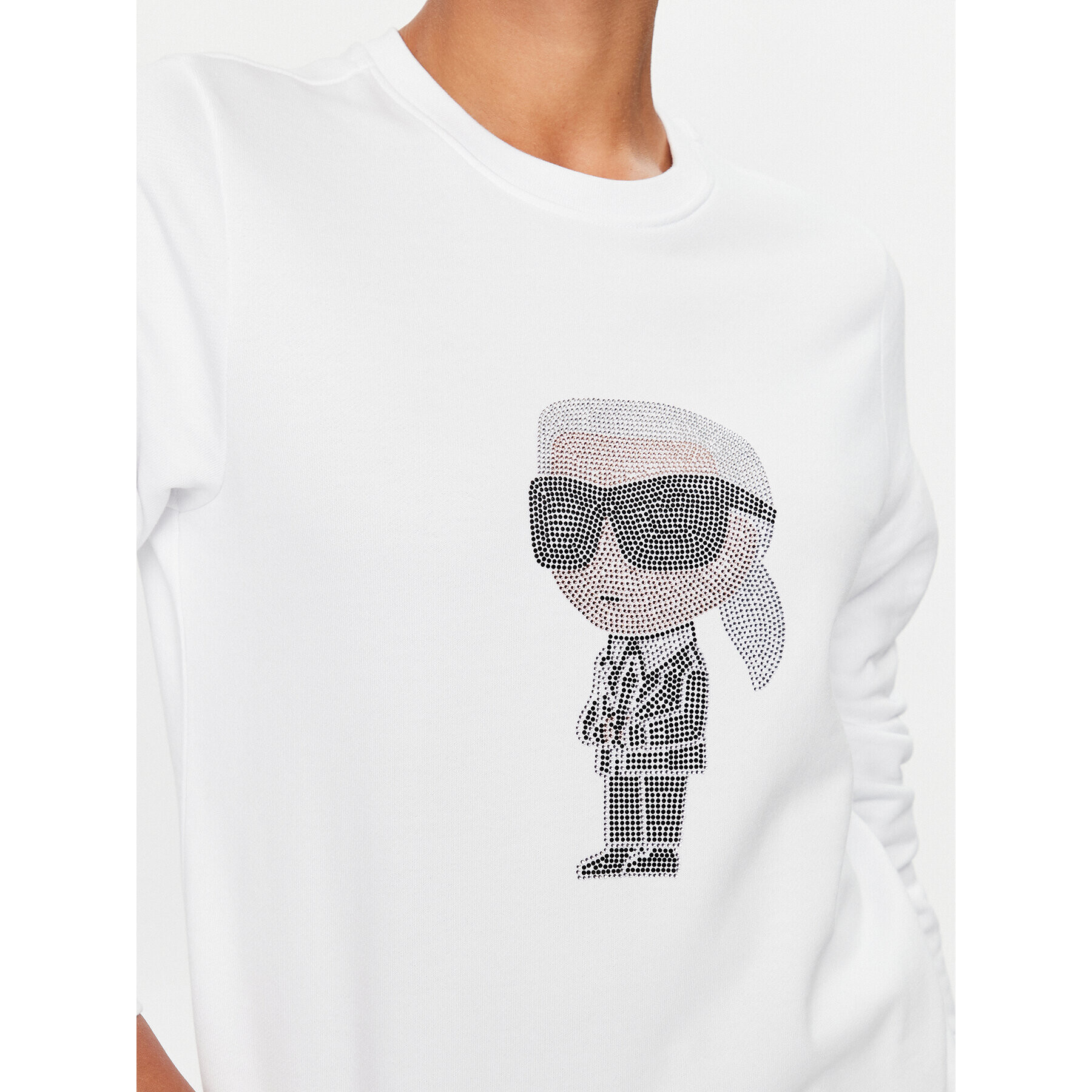 KARL LAGERFELD Mikina Ikonik 2.0 230W1870 Bílá Regular Fit - Pepit.cz