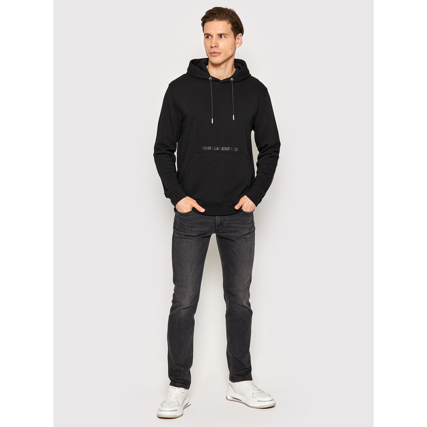 KARL LAGERFELD Mikina Sweat 705052 521900 Černá Regular Fit - Pepit.cz