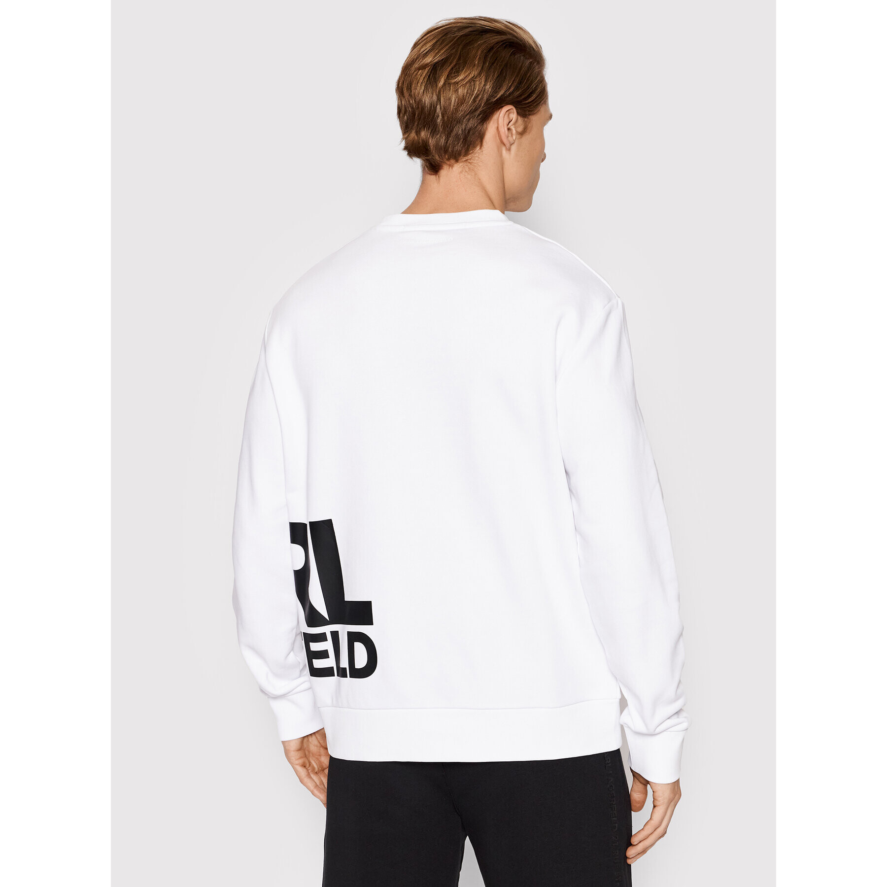 KARL LAGERFELD Mikina Sweat 705084 521900 Bílá Regular Fit - Pepit.cz