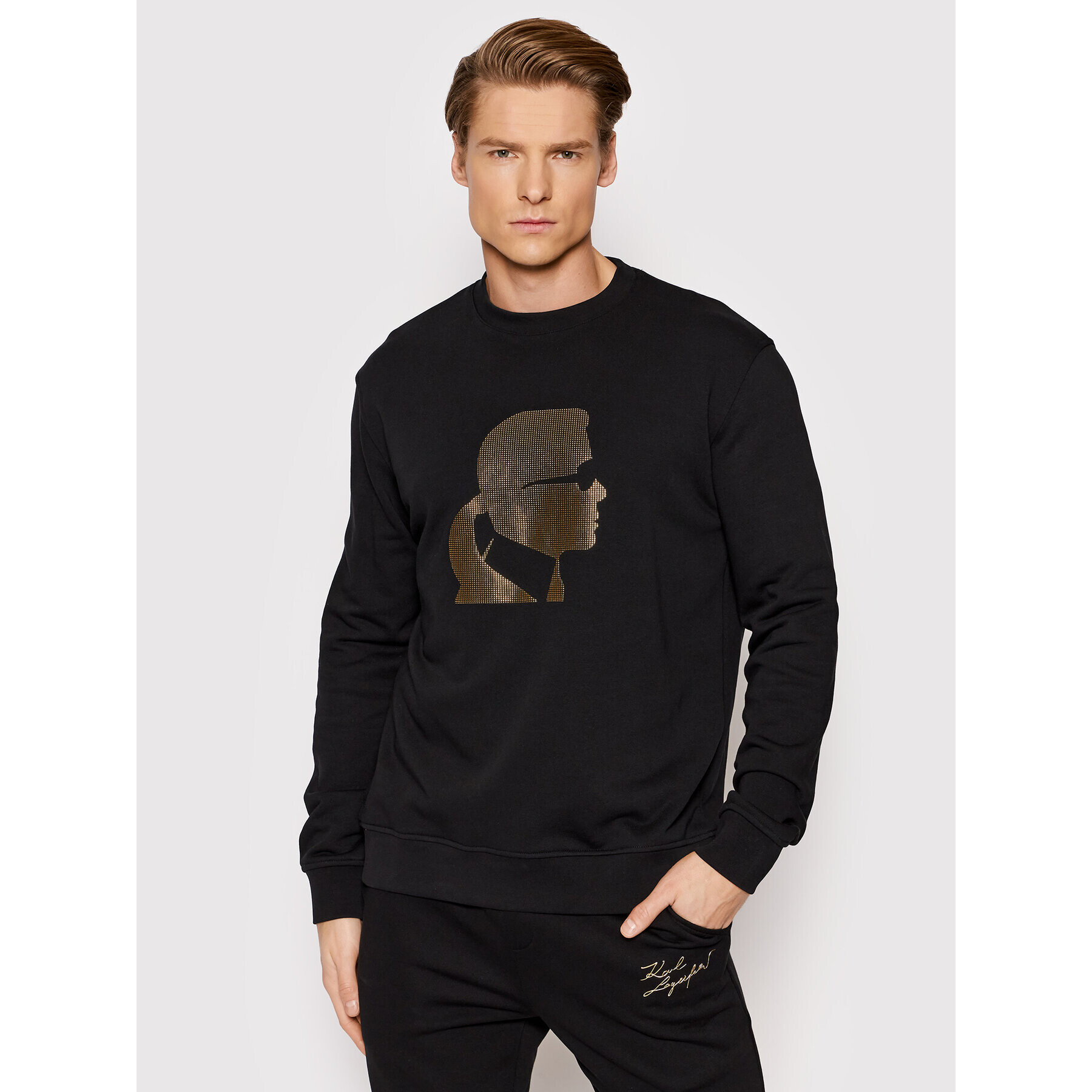 KARL LAGERFELD Mikina Sweat 705401 521900 Černá Regular Fit - Pepit.cz