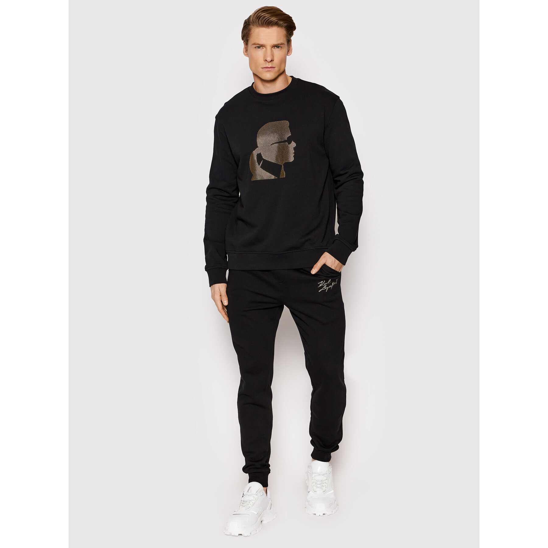 KARL LAGERFELD Mikina Sweat 705401 521900 Černá Regular Fit - Pepit.cz