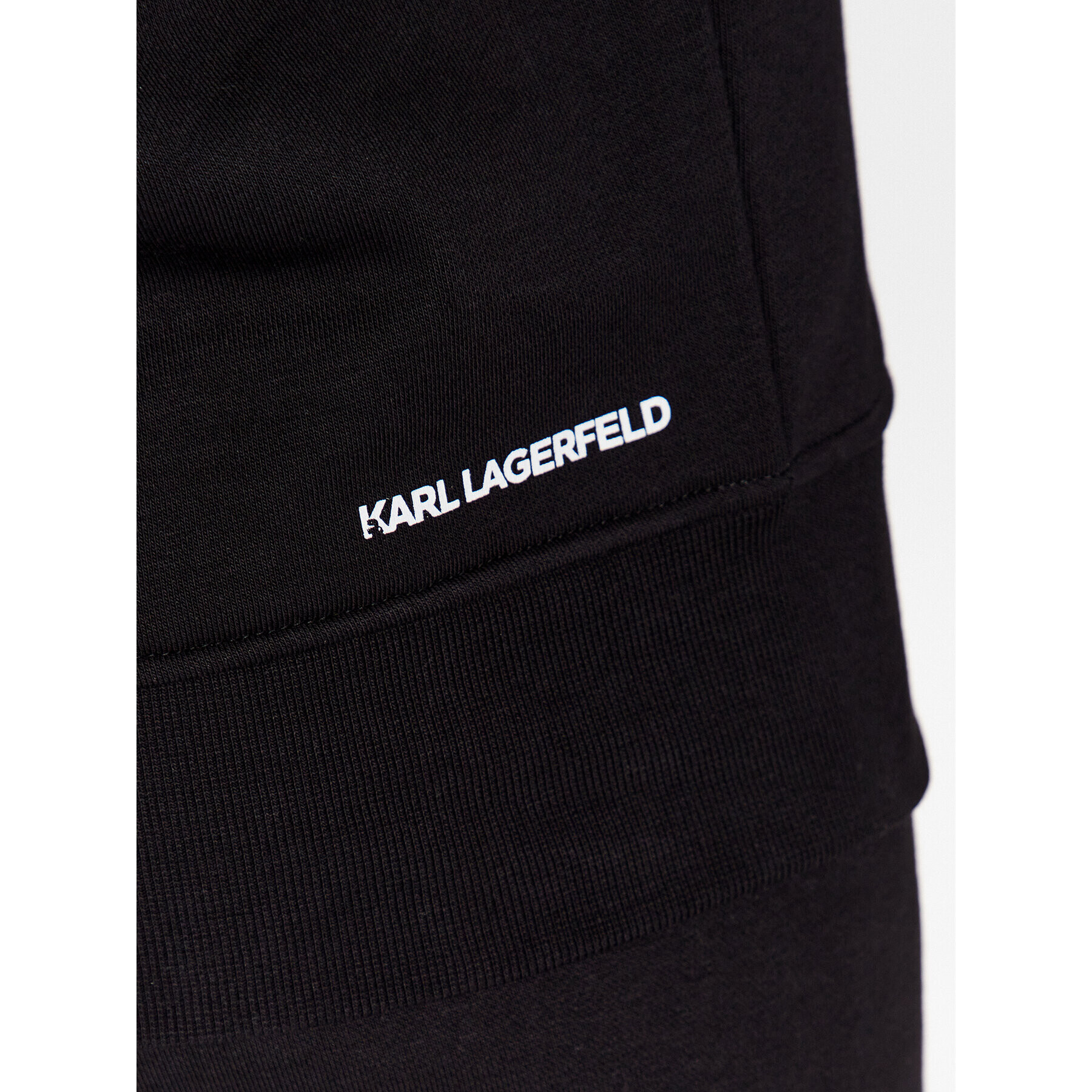 KARL LAGERFELD Mikina Unisex 225W2183 Černá Relaxed Fit - Pepit.cz