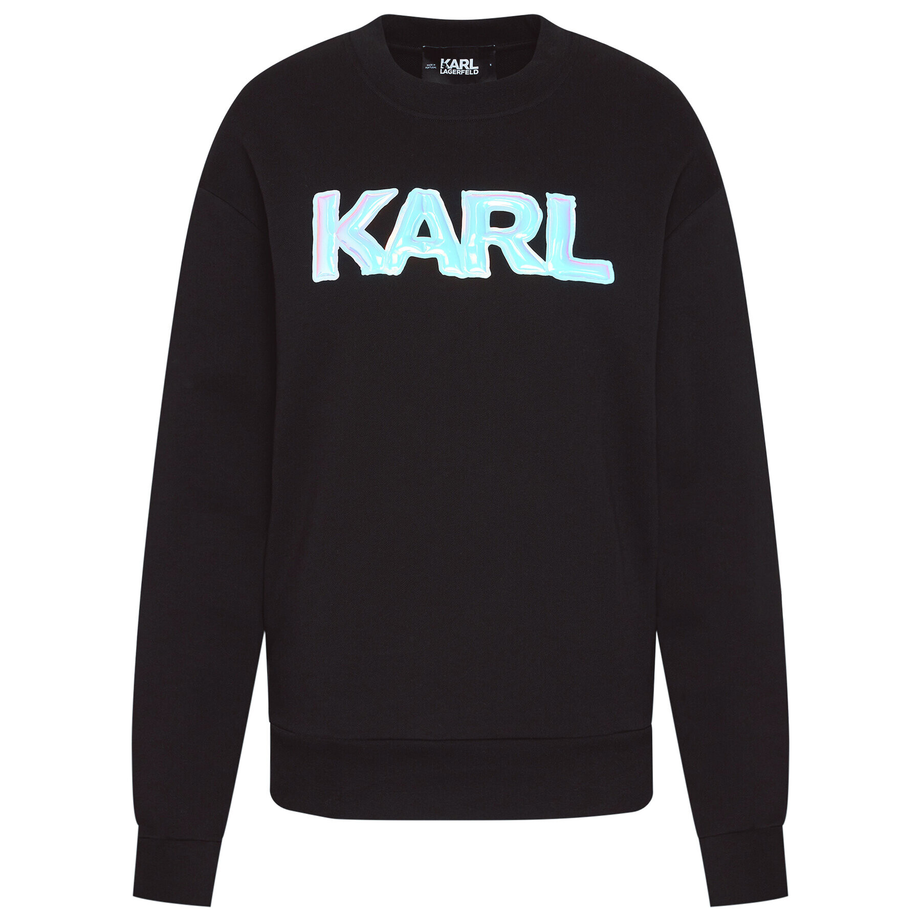 KARL LAGERFELD Mikina Unisex Balloon Logo 211U1804 Černá Regular Fit - Pepit.cz