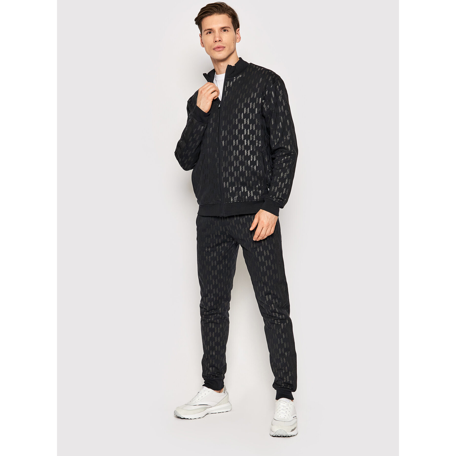 KARL LAGERFELD Mikina Zip 705076 521951 Černá Regular Fit - Pepit.cz