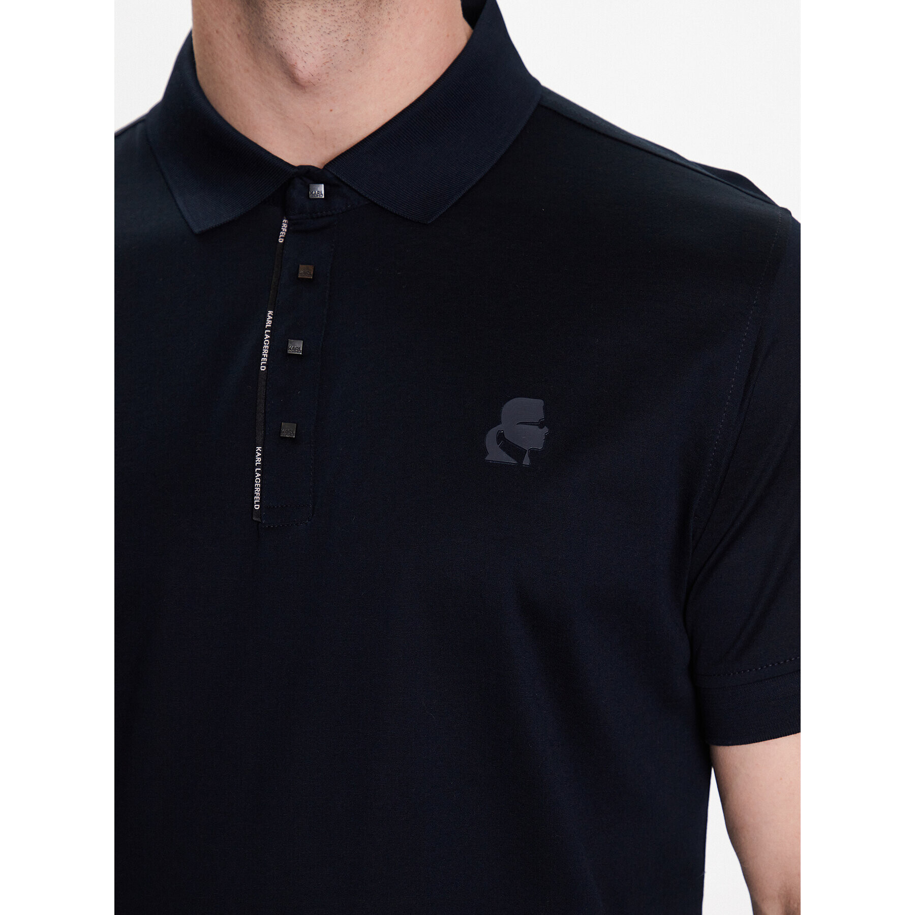 KARL LAGERFELD Polokošile 7345001 52200 Tmavomodrá Regular Fit - Pepit.cz