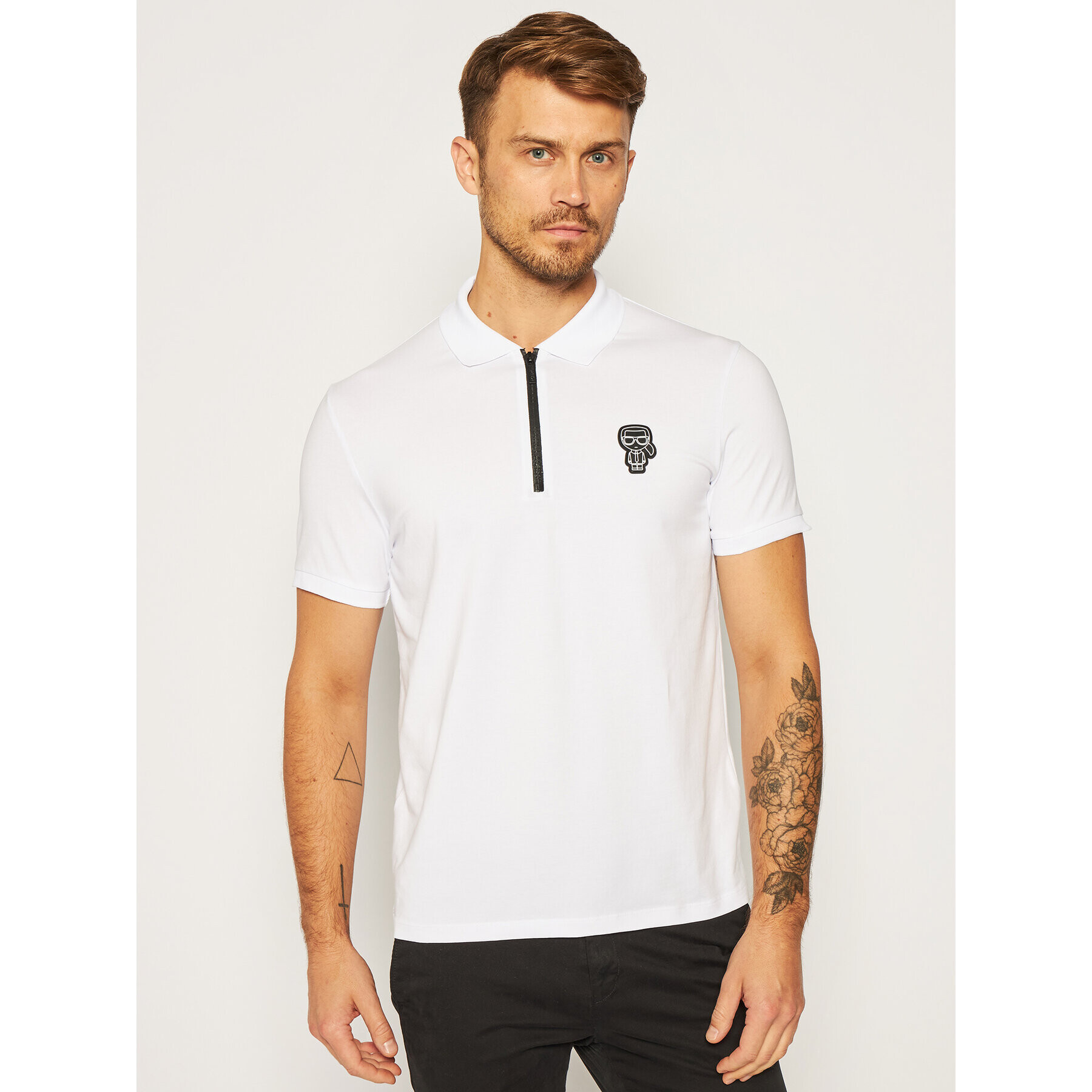 KARL LAGERFELD Polokošile 745 080 502 221 Bílá Regular Fit - Pepit.cz