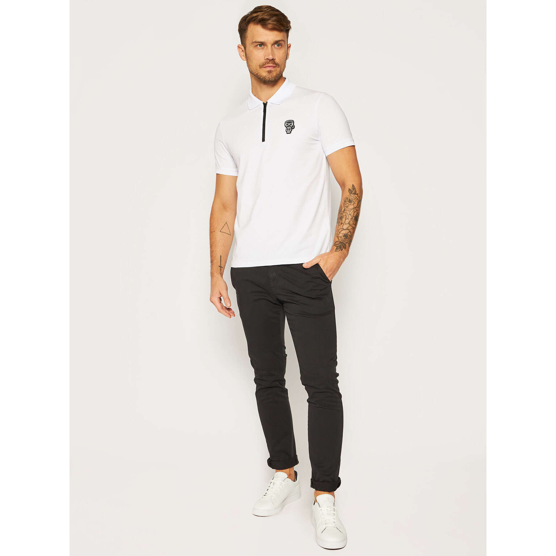 KARL LAGERFELD Polokošile 745 080 502 221 Bílá Regular Fit - Pepit.cz