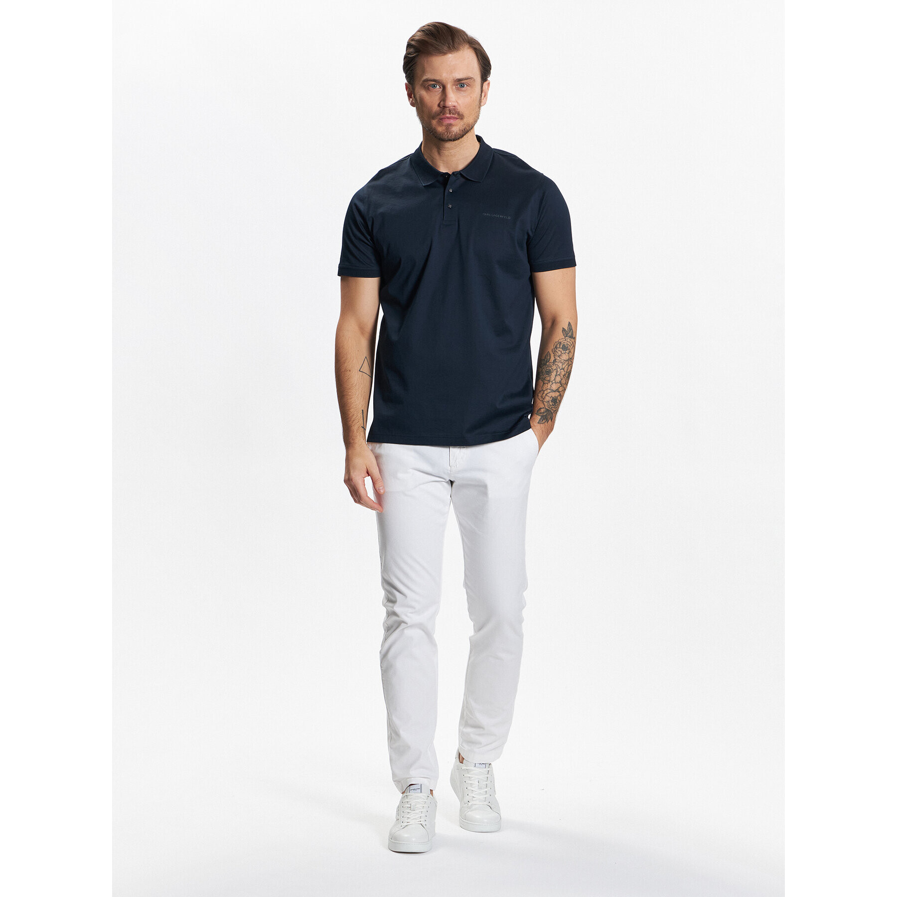 KARL LAGERFELD Polokošile 745000 532200 Tmavomodrá Regular Fit - Pepit.cz