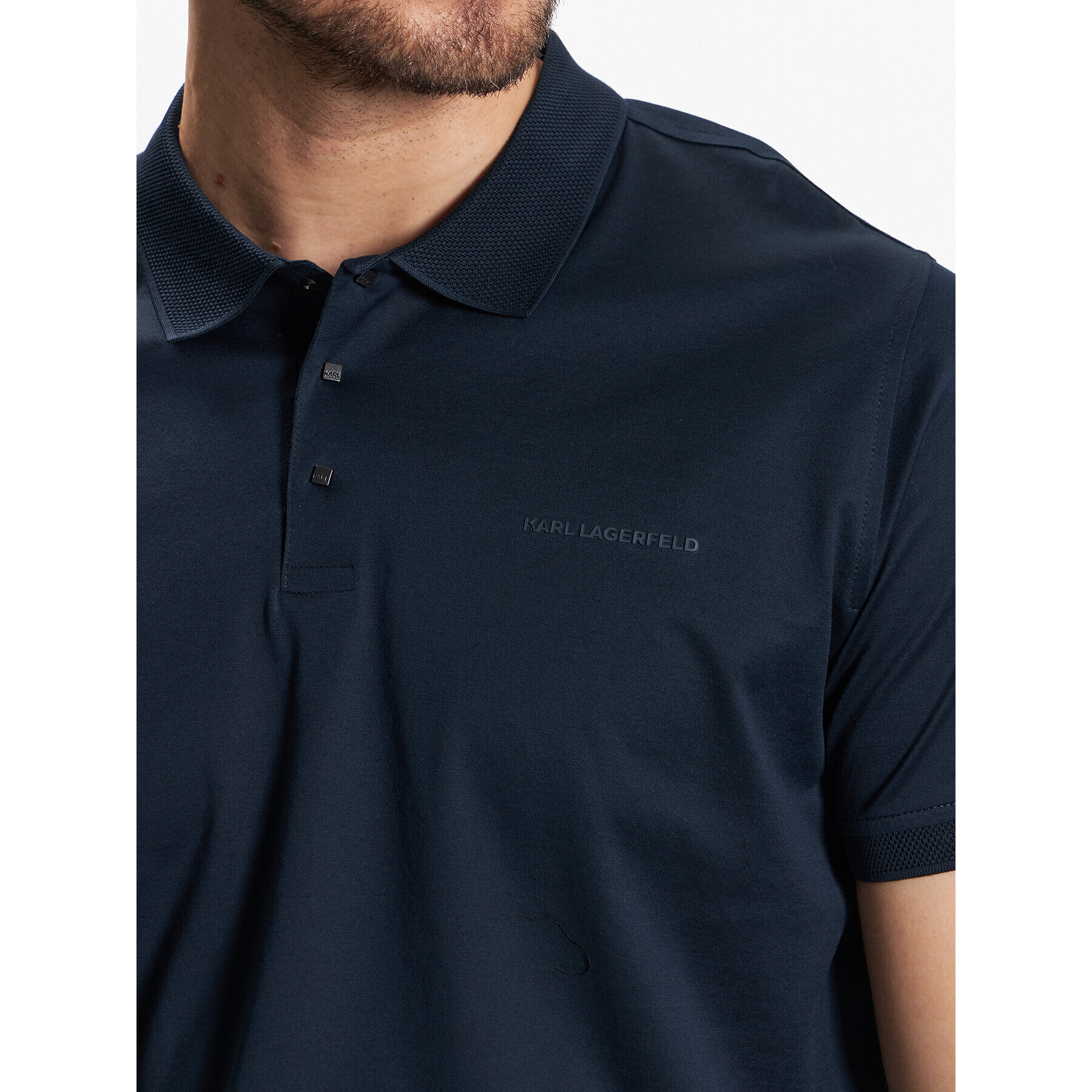 KARL LAGERFELD Polokošile 745000 532200 Tmavomodrá Regular Fit - Pepit.cz