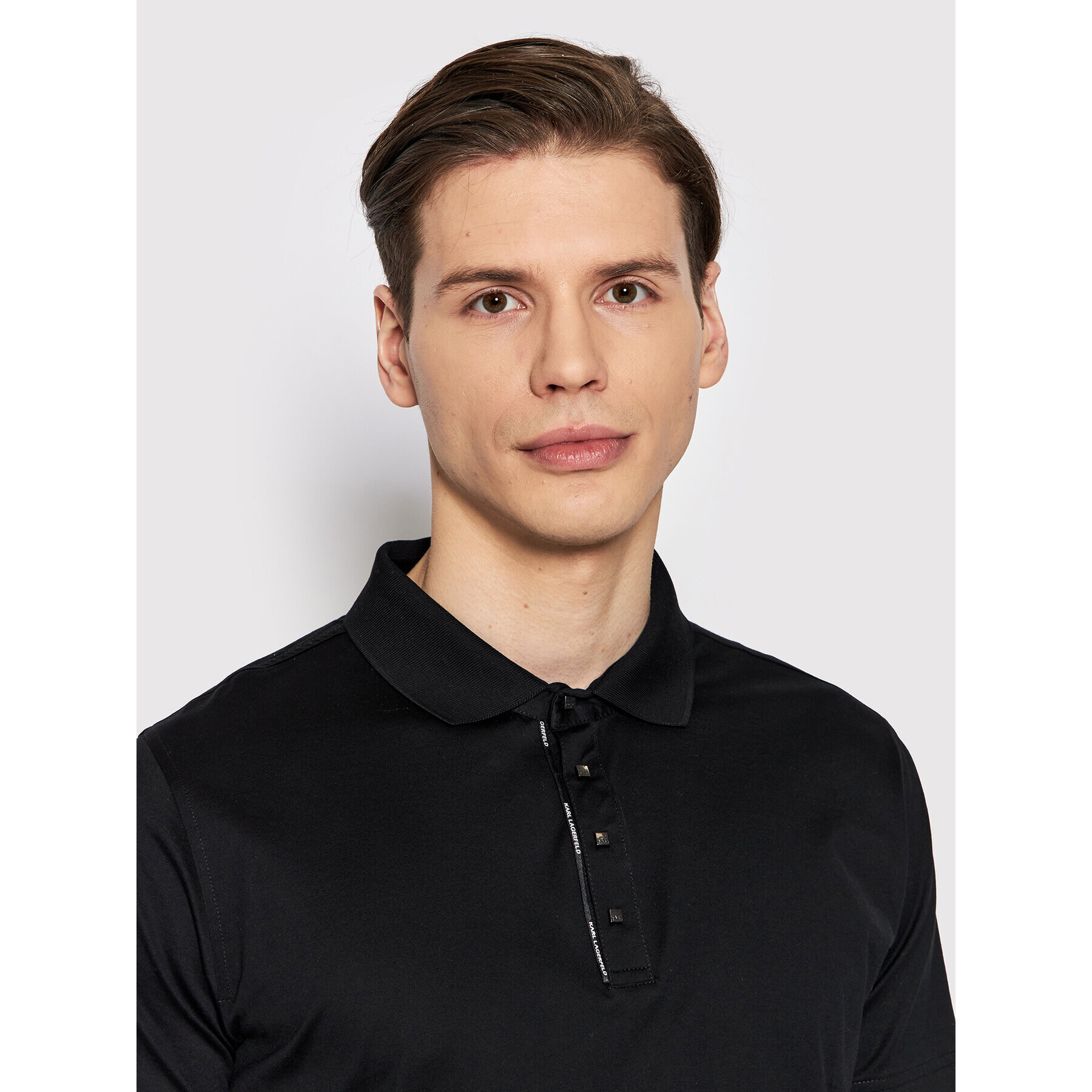 KARL LAGERFELD Polokošile 745001 521200 Černá Regular Fit - Pepit.cz