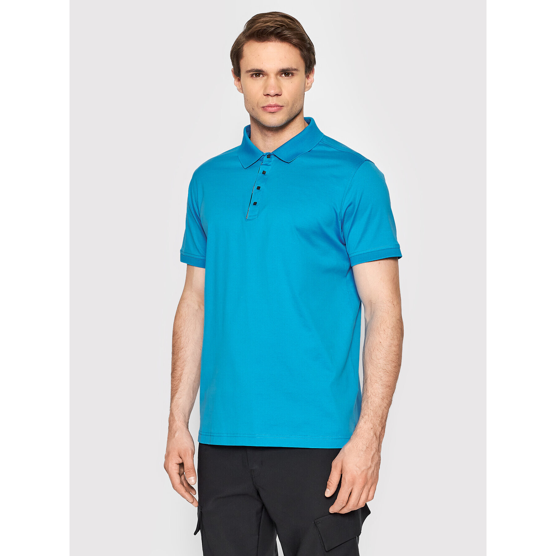 KARL LAGERFELD Polokošile 745001 521200 Modrá Regular Fit - Pepit.cz