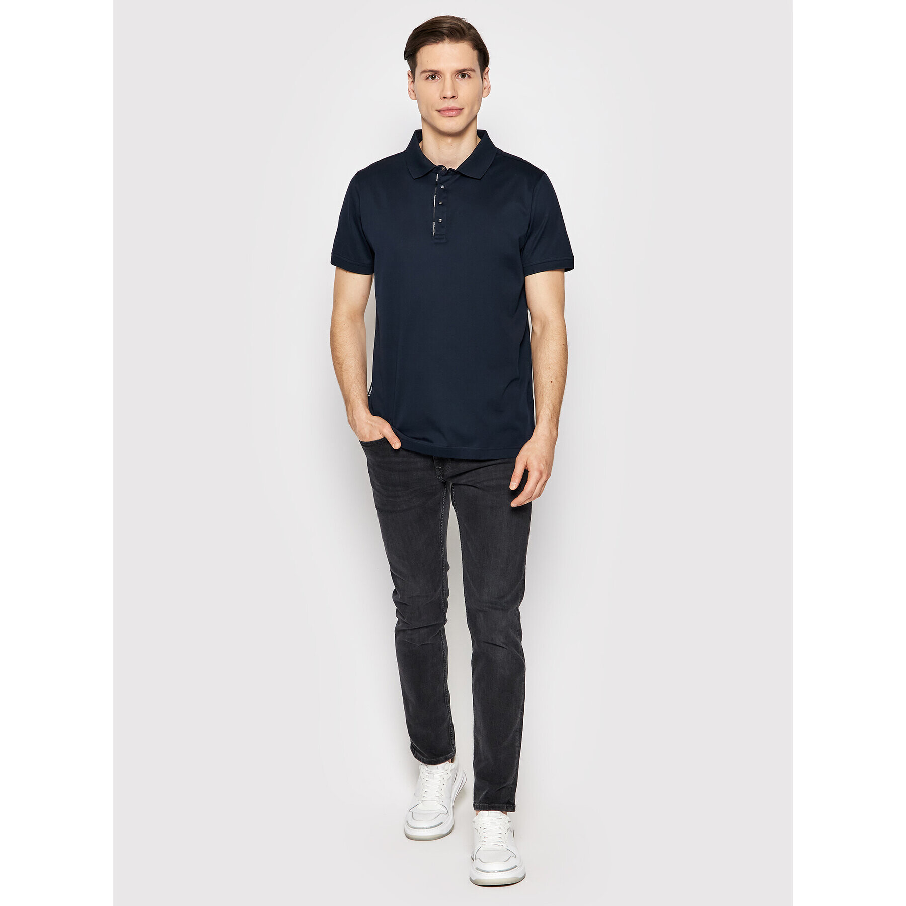 KARL LAGERFELD Polokošile 745001 521200 Tmavomodrá Regular Fit - Pepit.cz