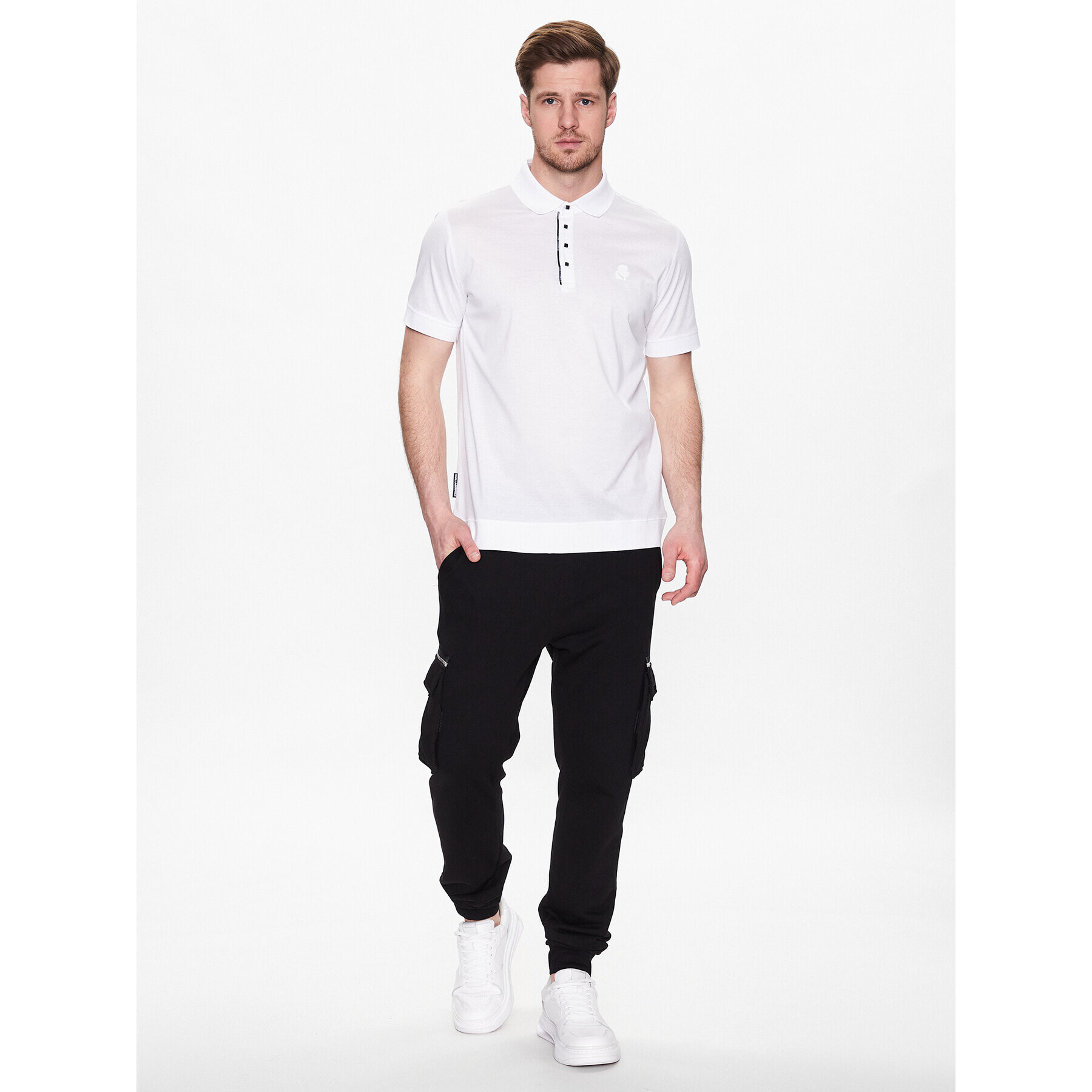 KARL LAGERFELD Polokošile 745001 532200 Bílá Regular Fit - Pepit.cz