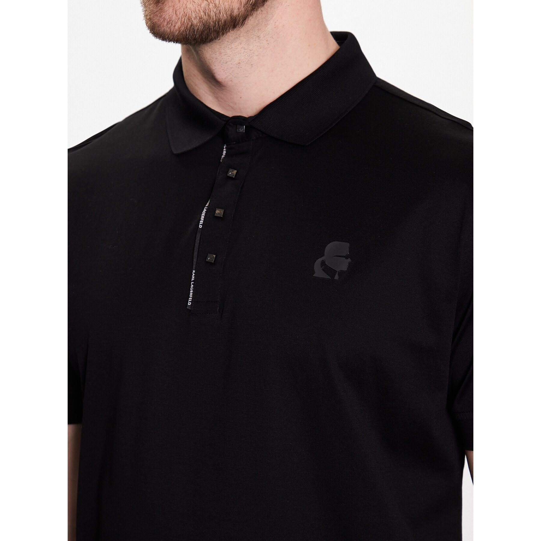 KARL LAGERFELD Polokošile 745001 532200 Černá Regular Fit - Pepit.cz