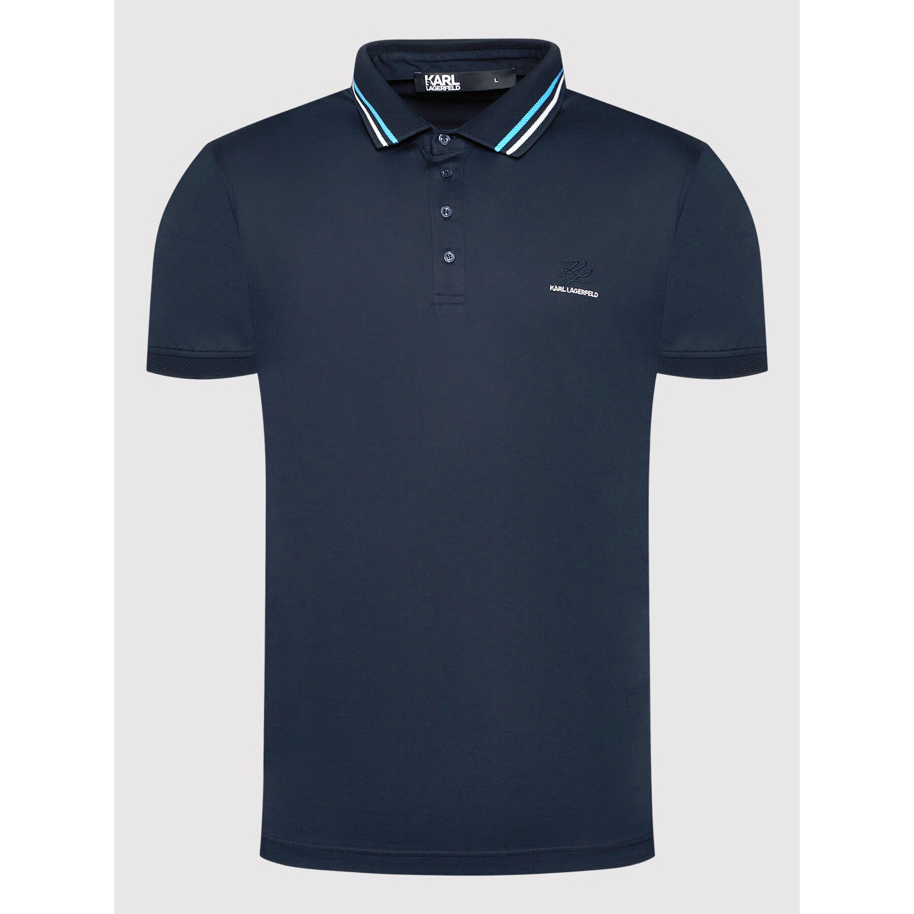 KARL LAGERFELD Polokošile 745002 511200 Tmavomodrá Regular Fit - Pepit.cz