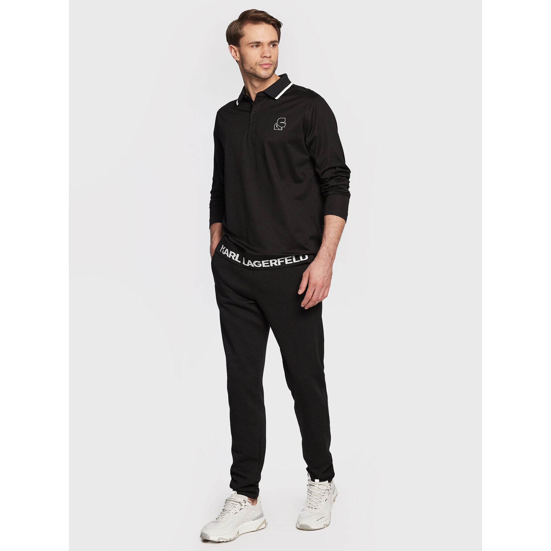 KARL LAGERFELD Polokošile 745003 524200 Černá Regular Fit - Pepit.cz