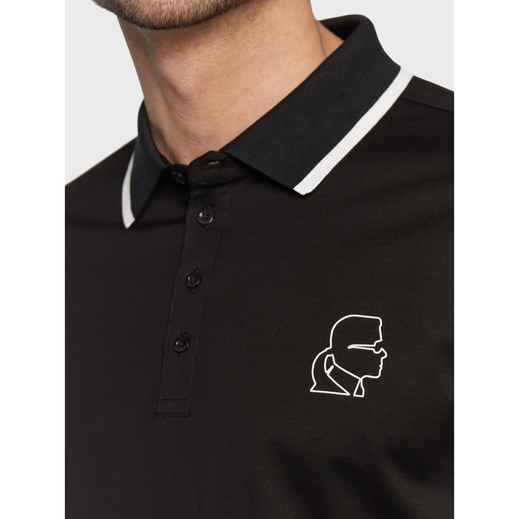 KARL LAGERFELD Polokošile 745003 524200 Černá Regular Fit - Pepit.cz