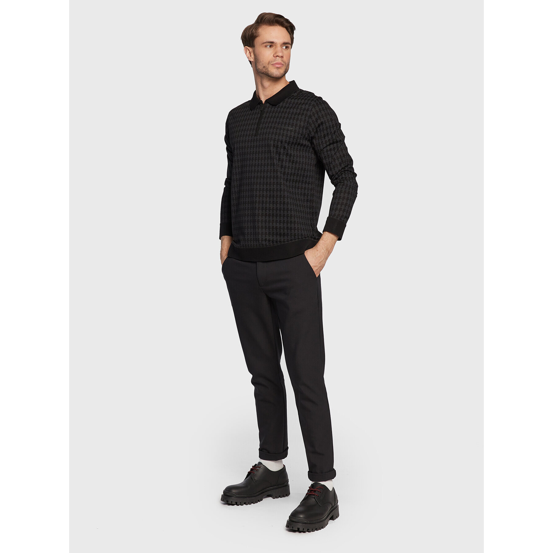 KARL LAGERFELD Polokošile 745005 524202 Černá Regular Fit - Pepit.cz