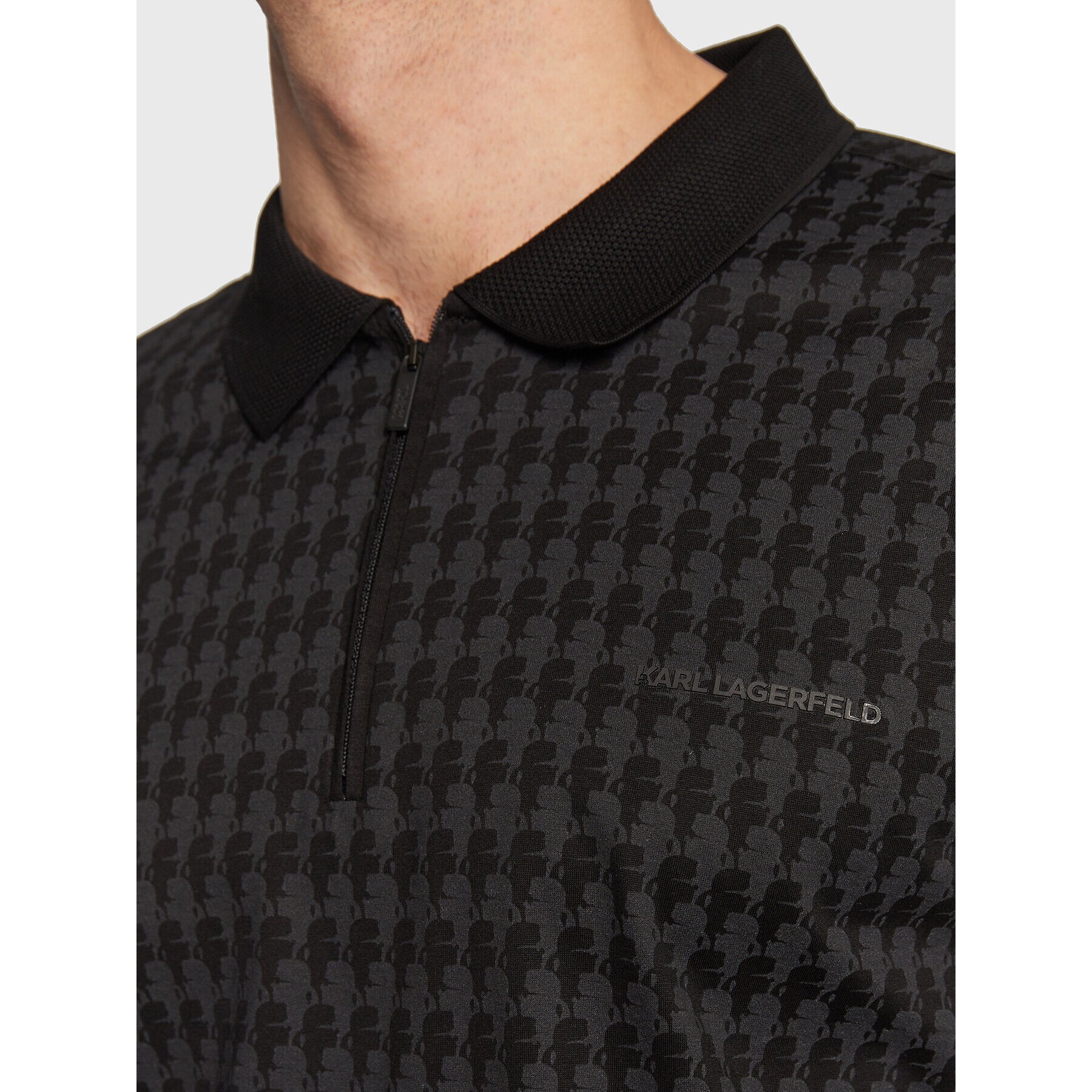 KARL LAGERFELD Polokošile 745005 524202 Černá Regular Fit - Pepit.cz