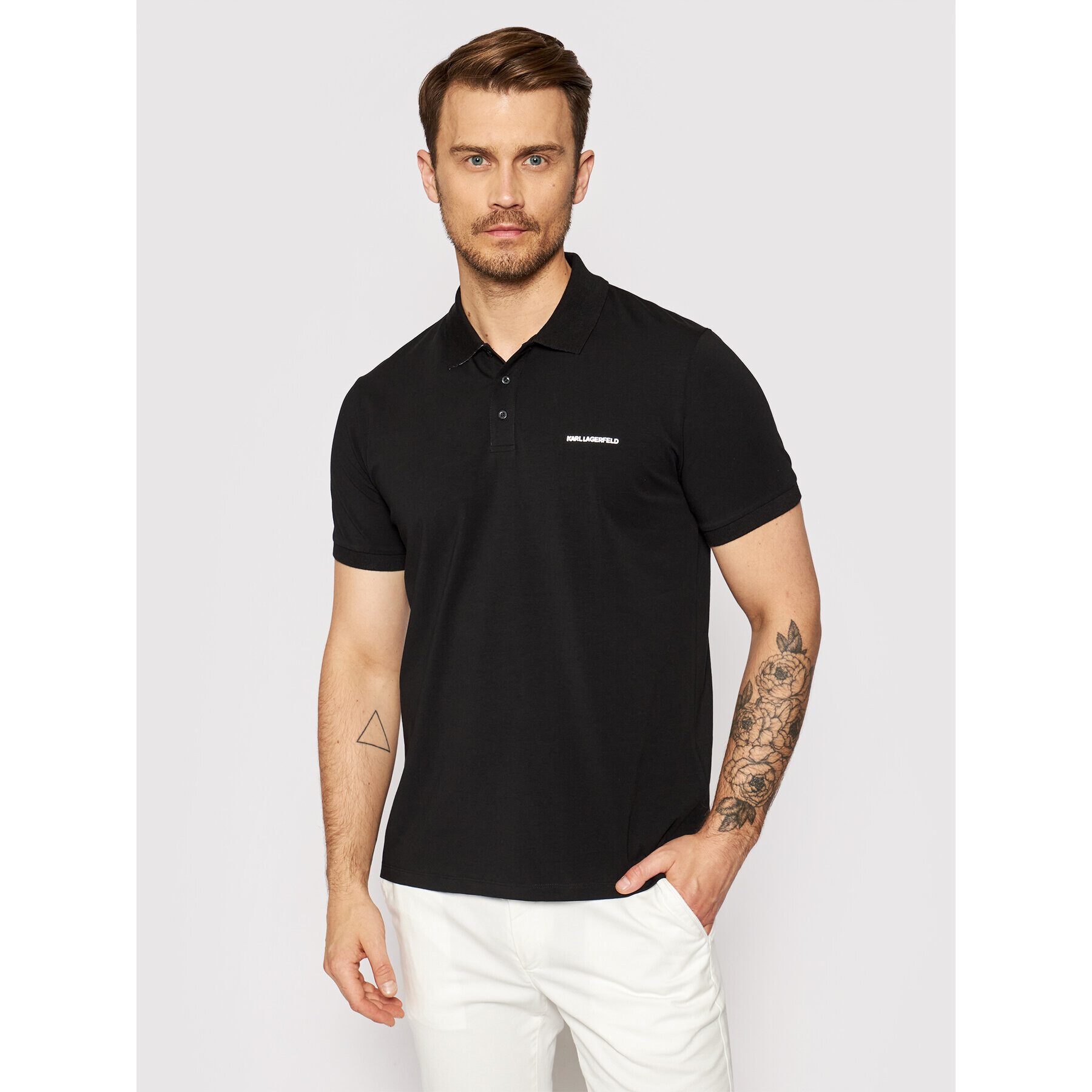 KARL LAGERFELD Polokošile 745015 511221 Černá Regular Fit - Pepit.cz