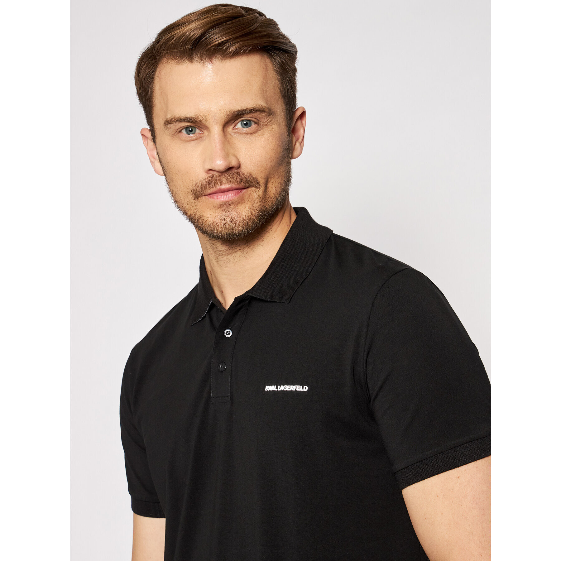 KARL LAGERFELD Polokošile 745015 511221 Černá Regular Fit - Pepit.cz